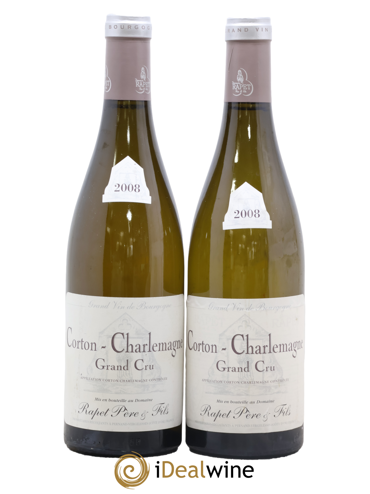 Corton-Charlemagne Grand Cru Rapet Père & Fils 2008 - Posten von 2 Flaschen - 0