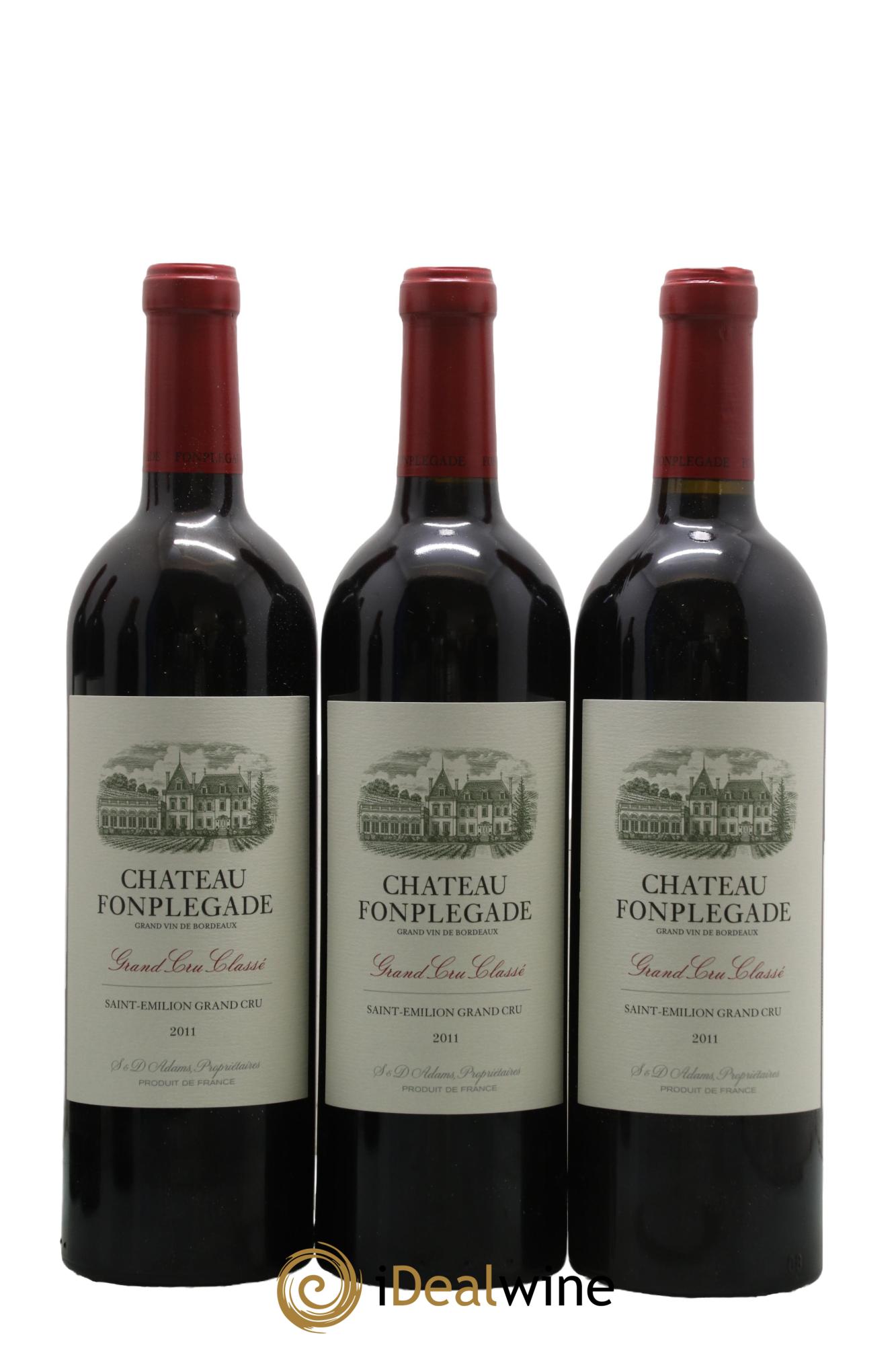 Château Fonplegade Grand Cru Classé 2011 - Lot of 6 bottles - 1