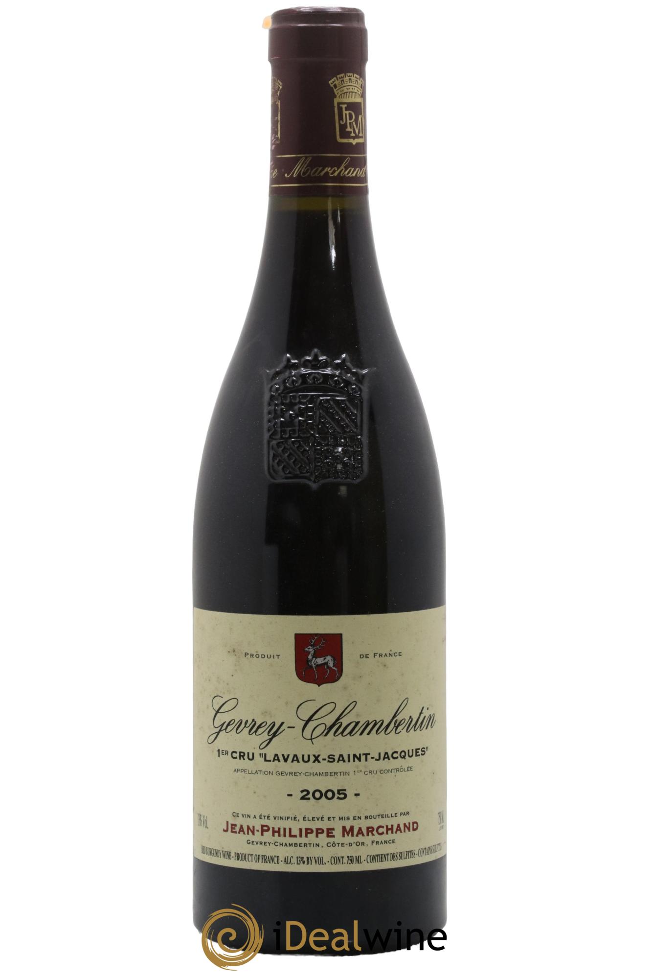 Gevrey-Chambertin 1er Cru Lavaux Saint Jacques Domaine Jean Philippe Marchand 2005 - Lotto di 1 bottiglia - 0