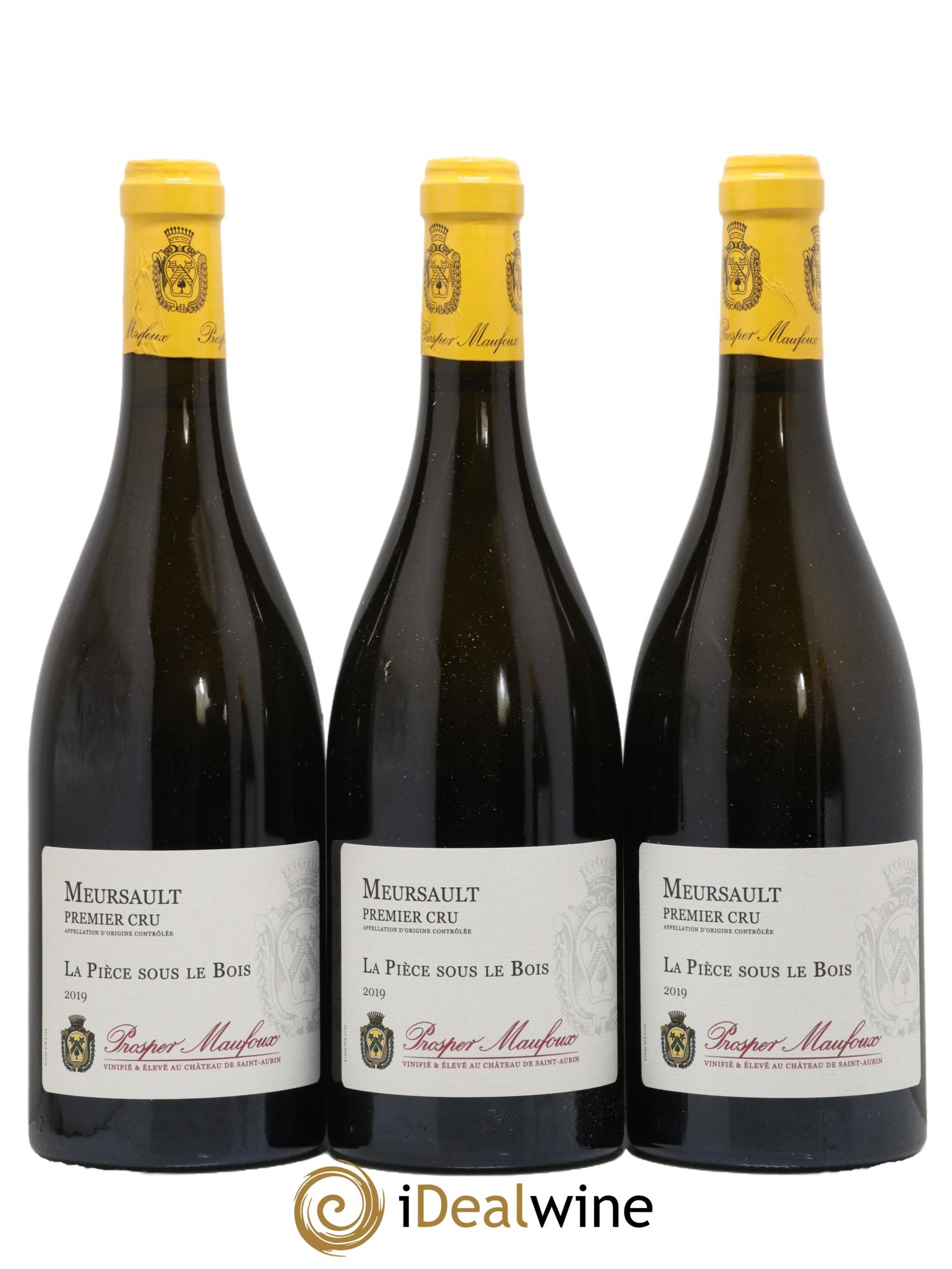 Meursault 1er Cru La Pièce Sous le Bois Prosper Maufoux 2019 - Lot de 3 bouteilles - 0
