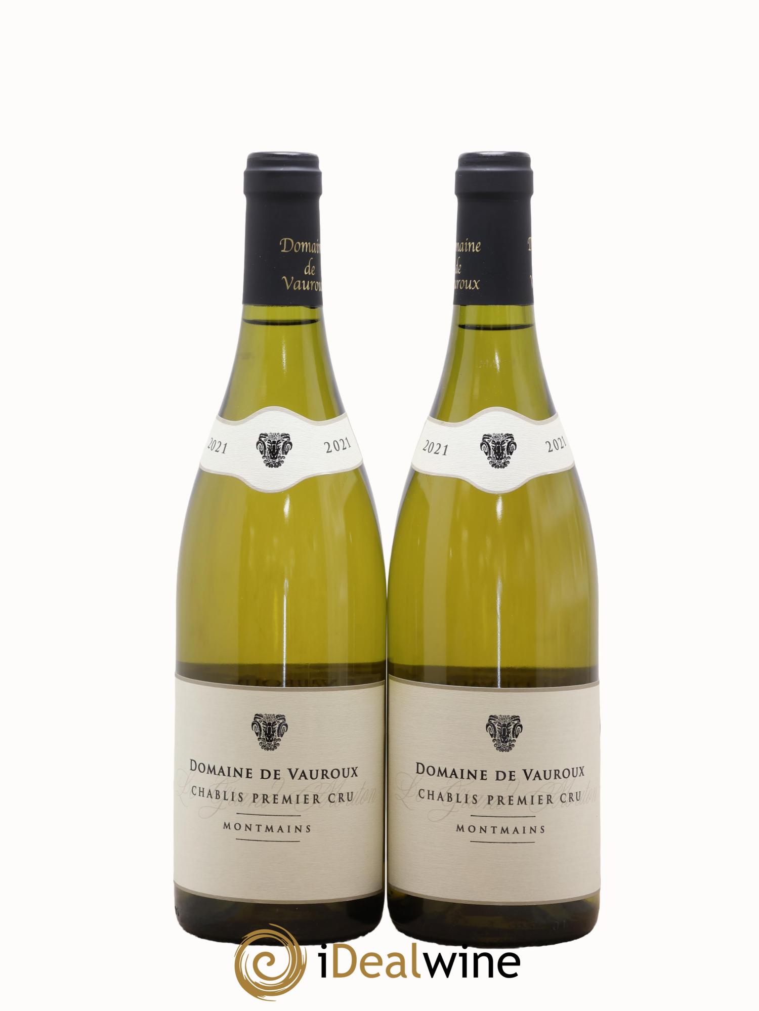Chablis 1er Cru Montmains Domaine De Vauroux 2021 - Lot de 2 bouteilles - 0