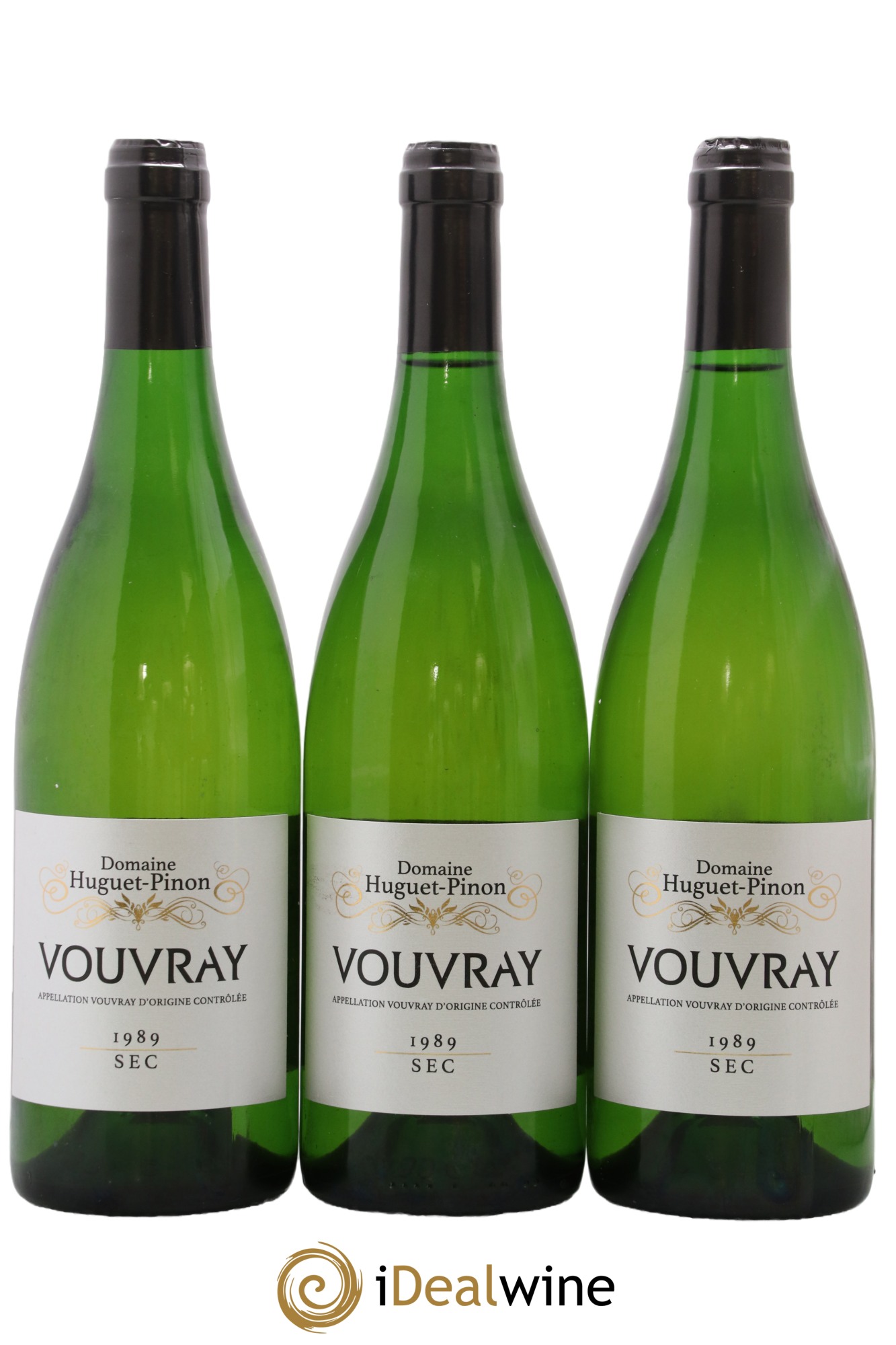 Vouvray Huguet-Pinon 1989 - Lot de 3 bouteilles - 0
