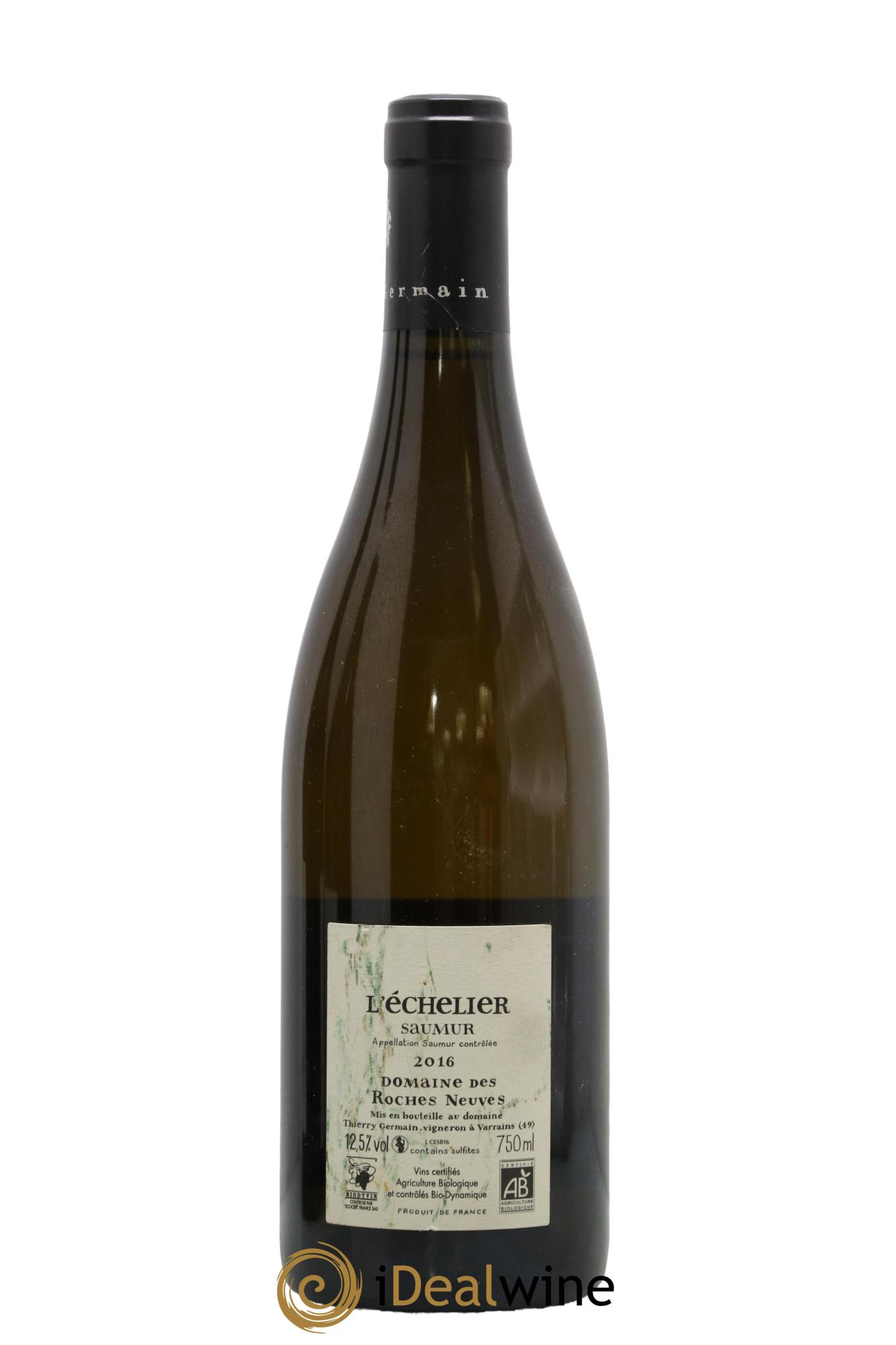 Saumur l'Echelier Domaine des Roches Neuves - Thierry Germain 2016 - Lotto di 1 bottiglia - 1