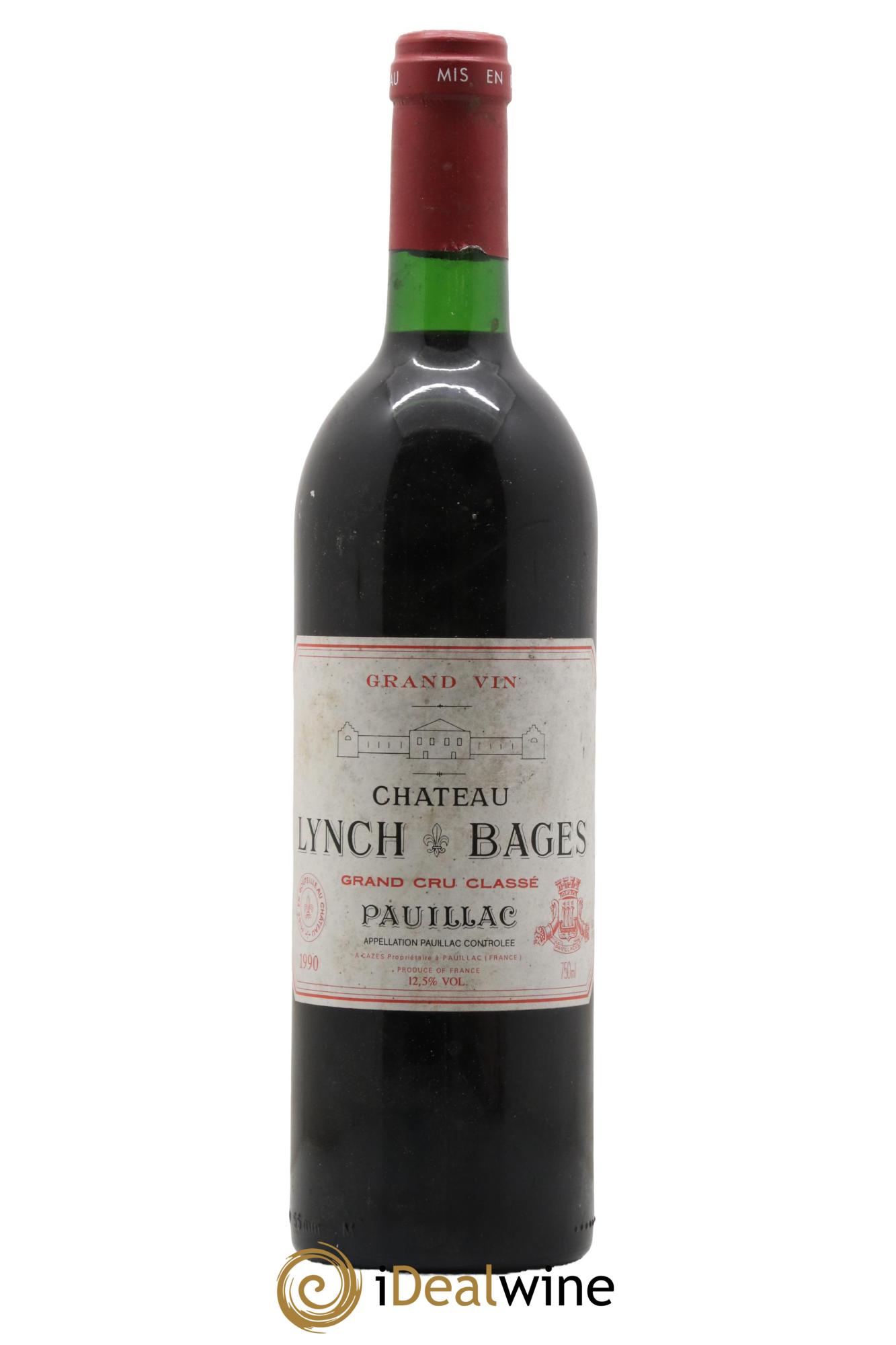 Château Lynch Bages 5ème Grand Cru Classé 1990 - Lot de 1 bouteille - 0