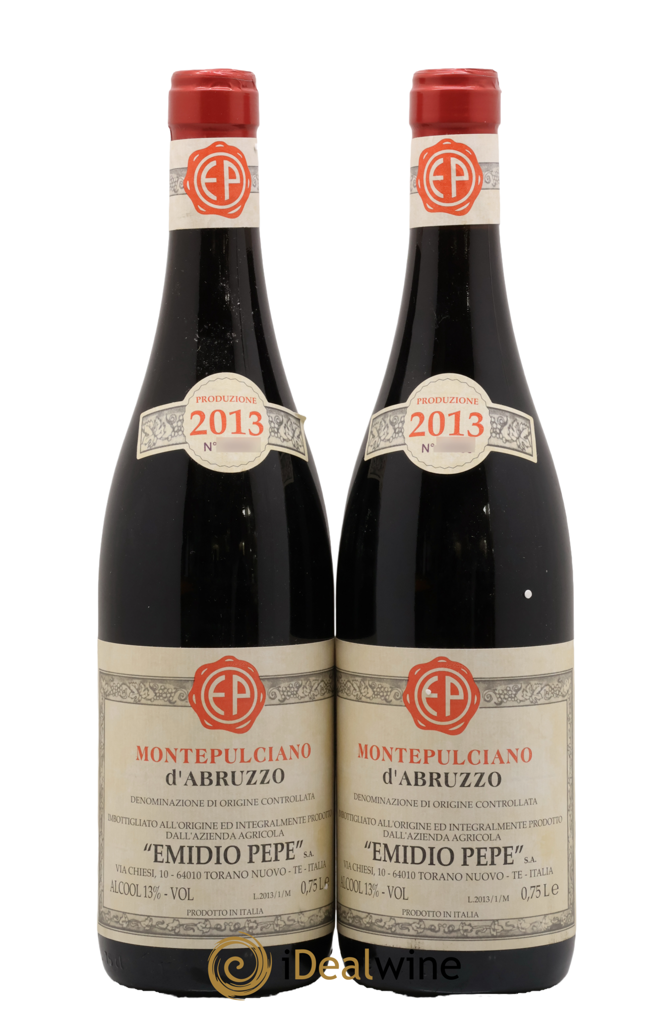 Montepulciano d'Abruzzo DOC Emidio Pepe 2013 - Lot of 2 bottles - 0