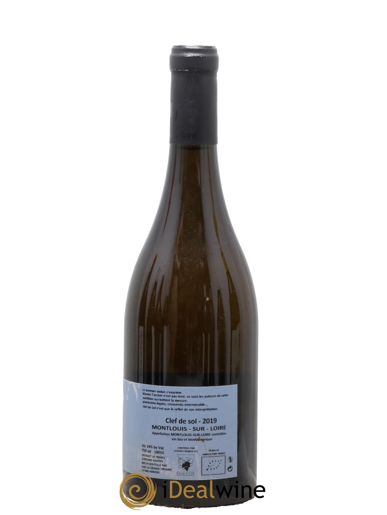 Montlouis-sur-Loire Clef de Sol La Grange Tiphaine 2019 - Posten von 1 Flasche - 1