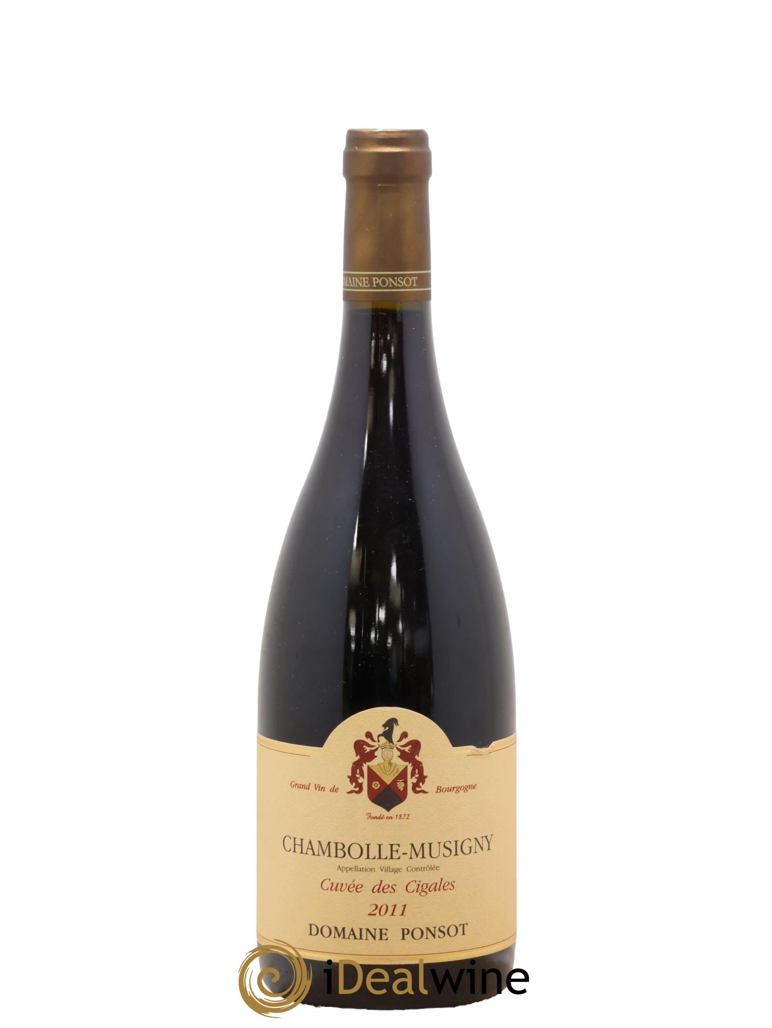 Chambolle-Musigny Cuvée des Cigales Ponsot (Domaine) 2011 - Lot de 1 bouteille - 0