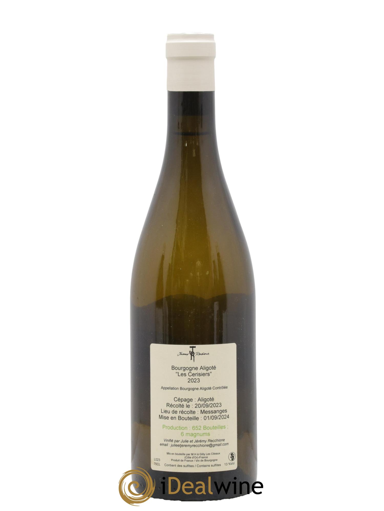 Bourgogne Aligoté Les cerisiers Jeremy Recchione 2023 - Posten von 1 Flasche - 1