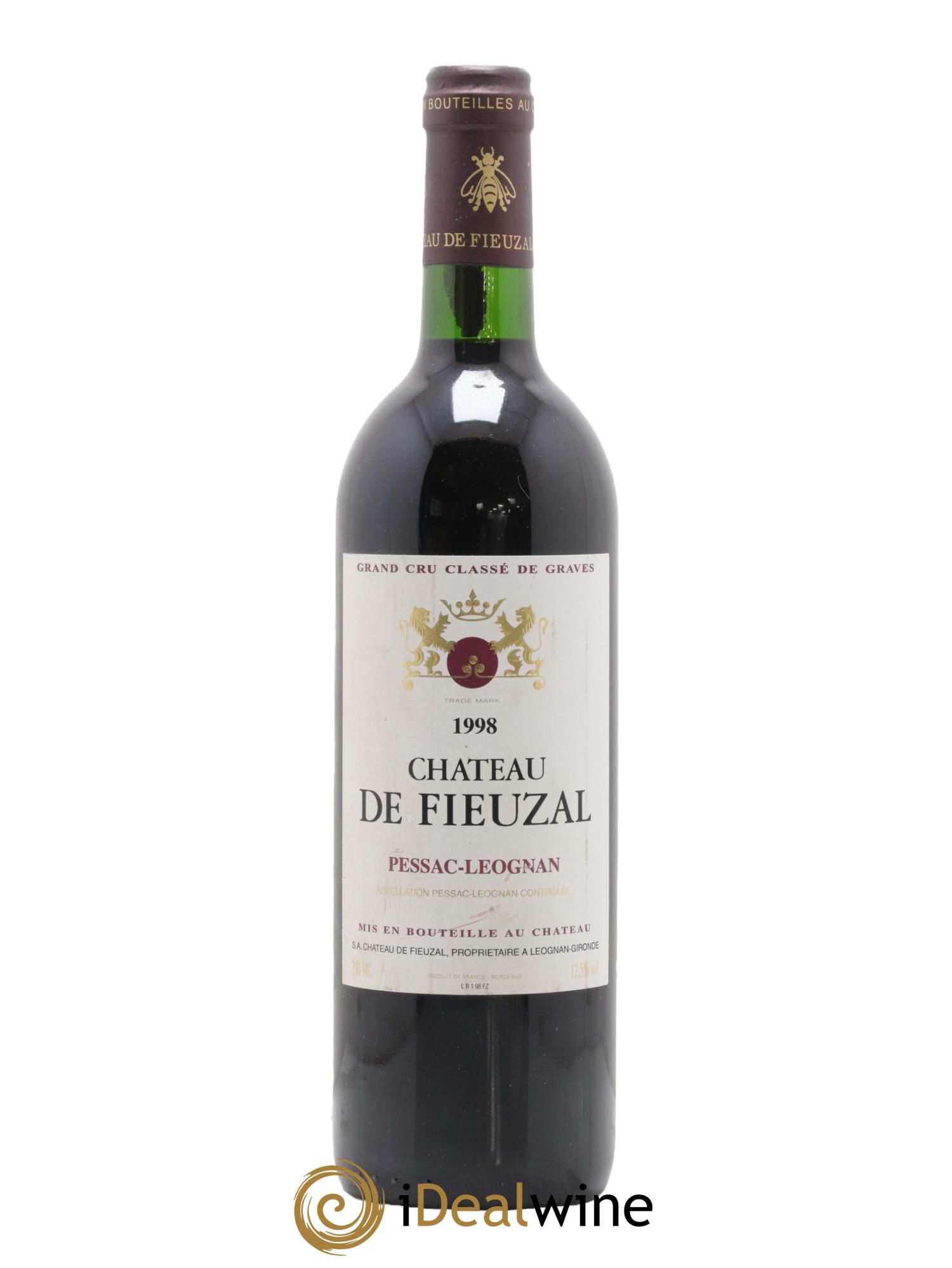 Château de Fieuzal Cru Classé de Graves 1998 - Lot de 1 bouteille - 0