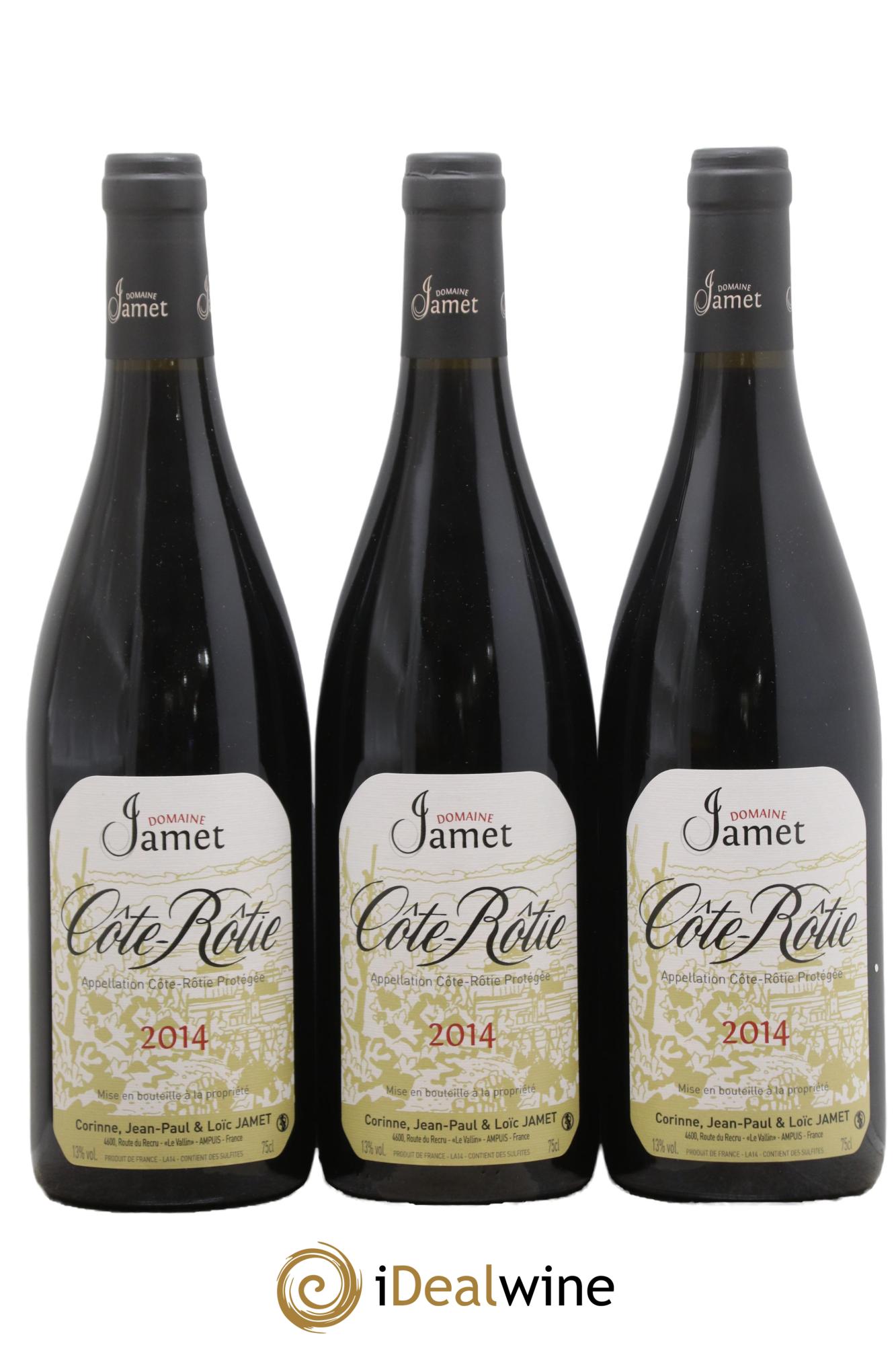 Côte-Rôtie Jamet (Domaine) 2014 - Lot de 3 bouteilles - 0