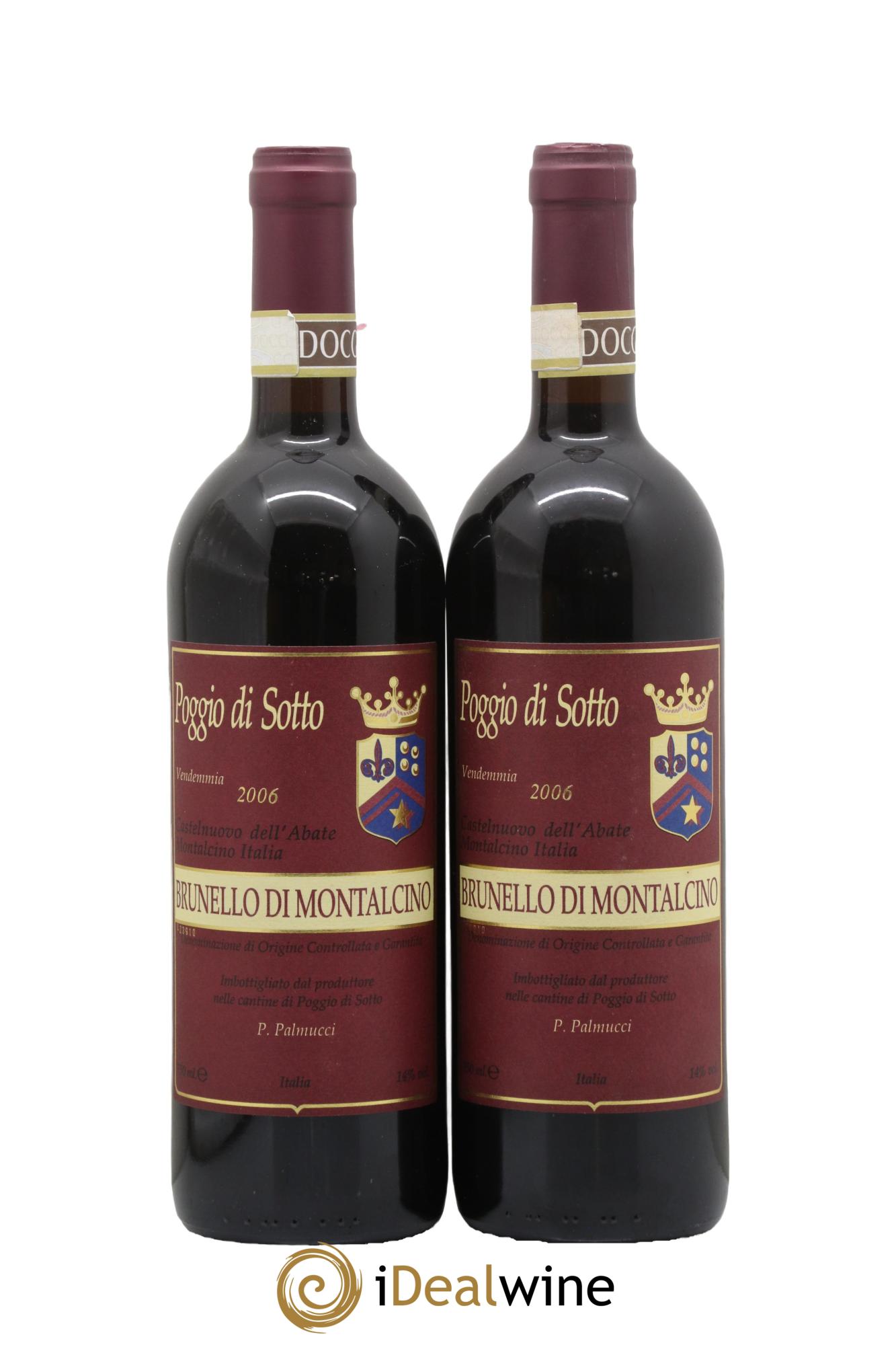 Brunello di Montalcino DOCG Poggio di Sotto 2006 - Lot de 2 bouteilles - 0