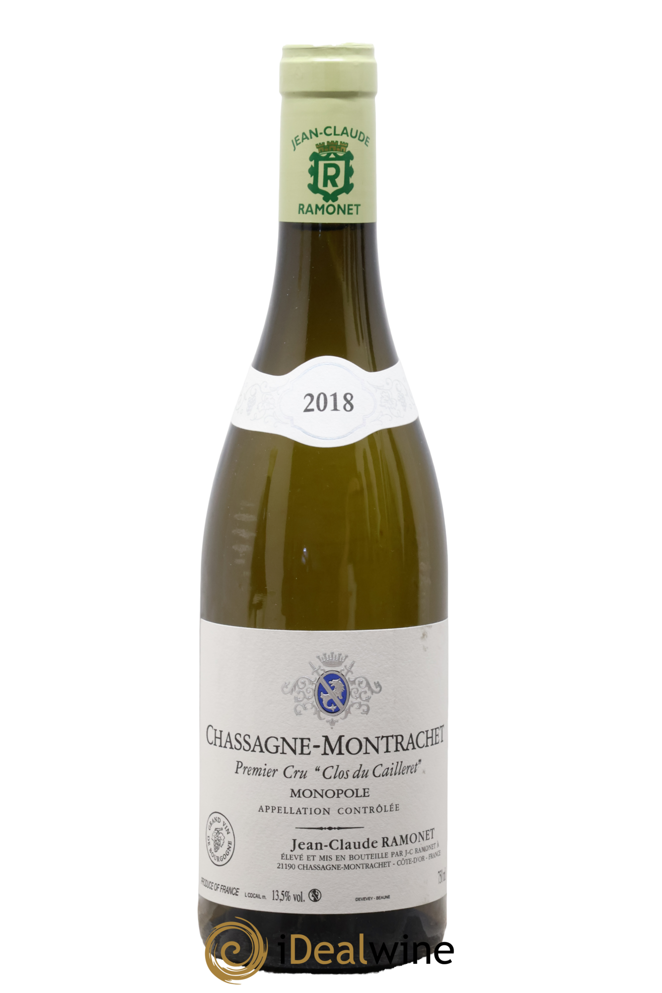 Chassagne-Montrachet 1er Cru Clos du Cailleret Ramonet (Domaine) 2018 - Lotto di 1 bottiglia - 0