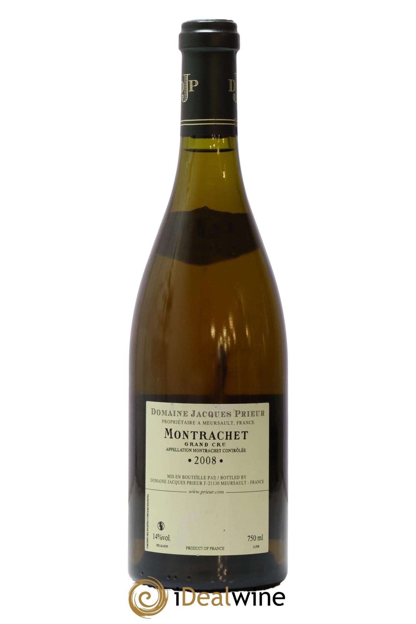 Montrachet Grand Cru Jacques Prieur (Domaine) 2008 - Lot de 1 bouteille - 1