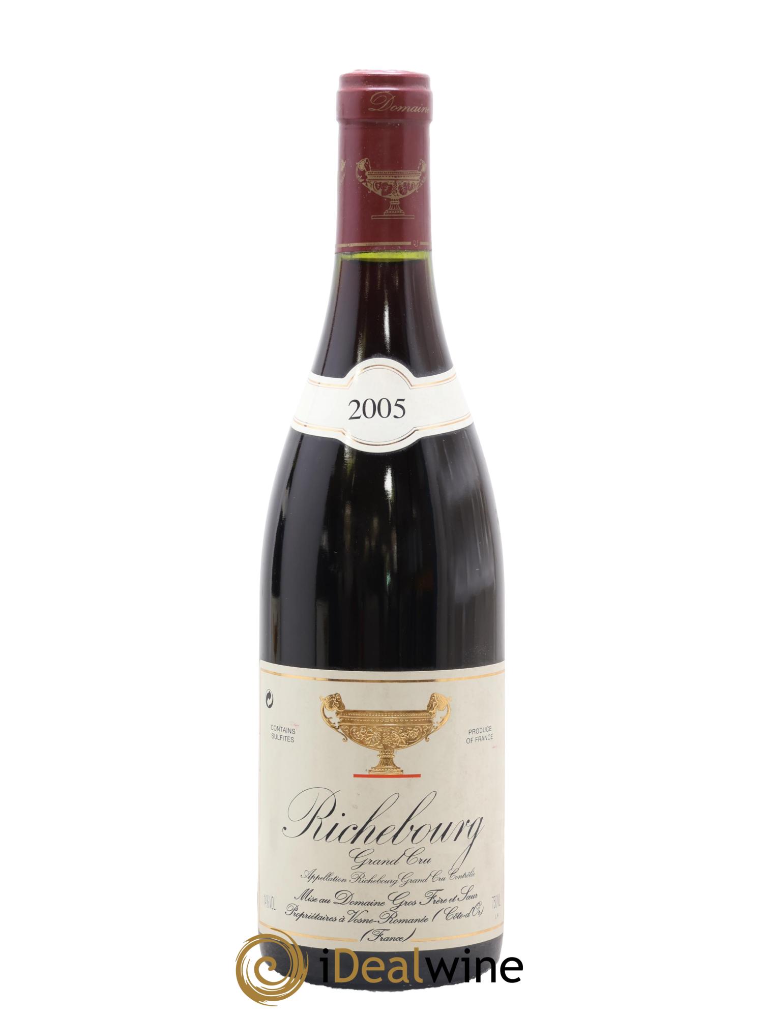 Richebourg Grand Cru Gros Frère & Soeur 2005 - Lot de 1 bouteille - 0