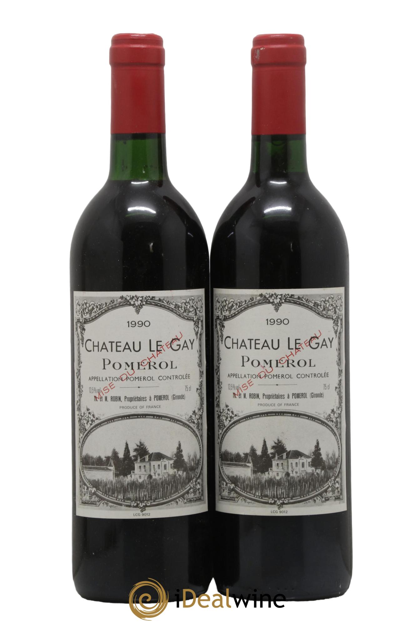 Château Le Gay 1990 - Posten von 2 Flaschen - 0