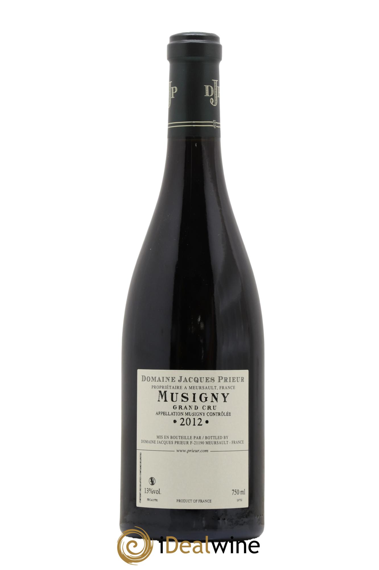 Musigny Grand Cru Jacques Prieur (Domaine) 2012 - Lotto di 1 bottiglia - 1