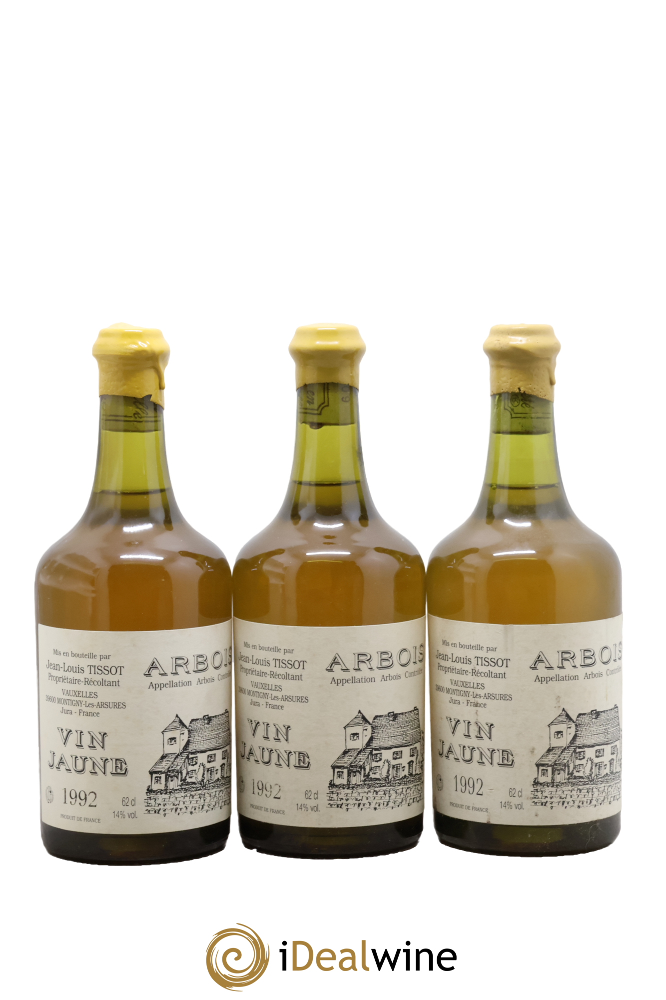 Arbois Vin Jaune Jean-Louis Tissot 1992 - Lot de 3 clavelins - 0