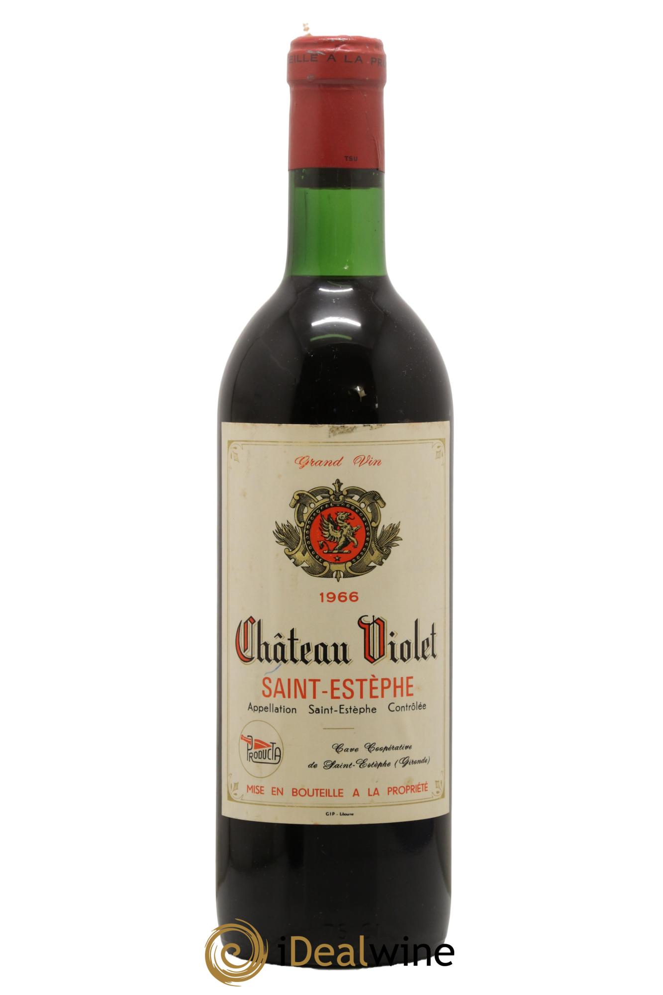 Saint-Estèphe Château Violet 1966 - Lot de 1 bouteille - 0