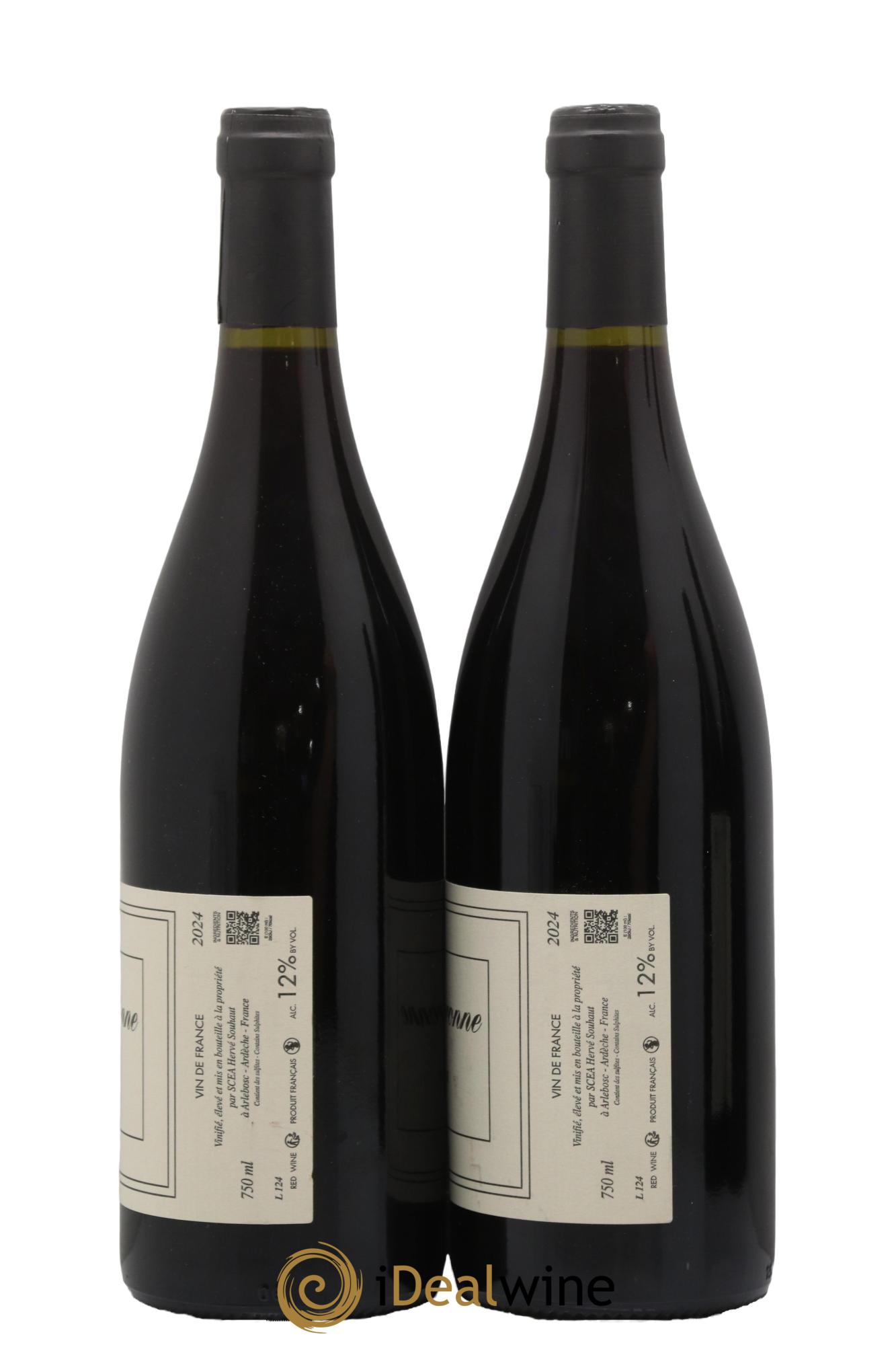 Vin de France La Souteronne Hervé Souhaut - Domaine Romaneaux-Destezet 2024 - Lot of 2 bottles - 1
