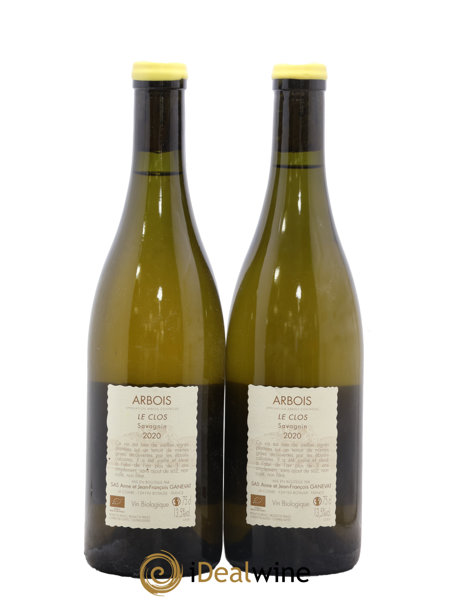 Arbois Le Clos Savagnin Anne et Jean François Ganevat 2020 - Lote de 2 botellas - 1