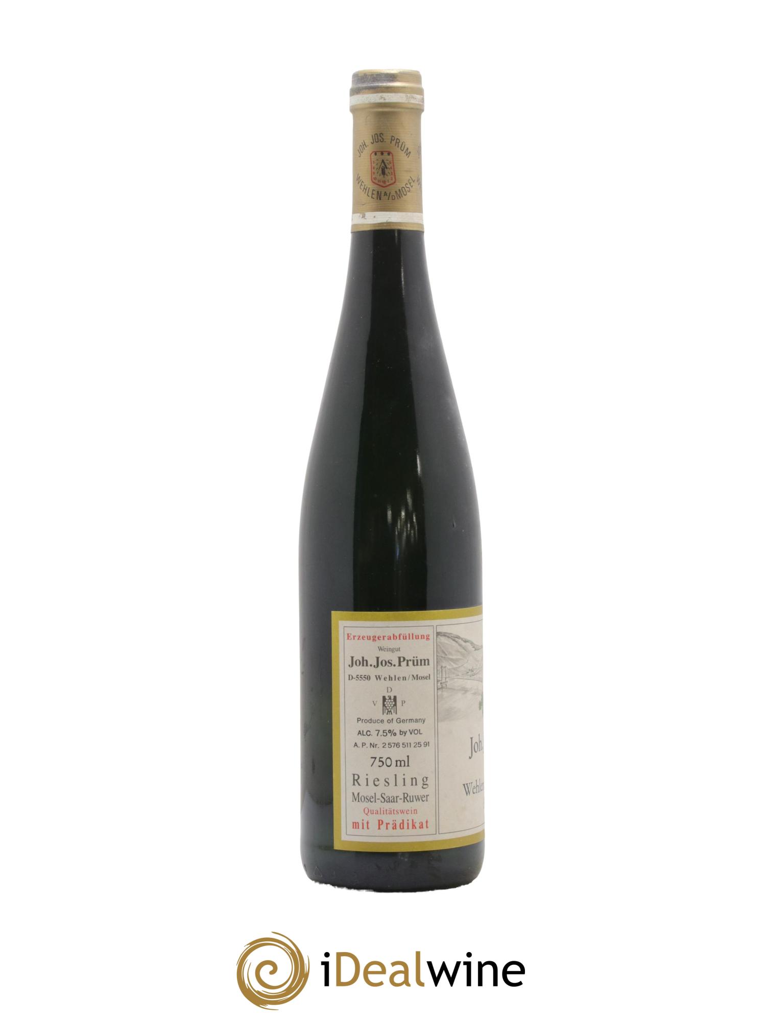 Riesling Joh. Jos. Prum Wehlener Sonnenuhr Auslese Gold Capsule 1990 - Lotto di 1 bottiglia - 2