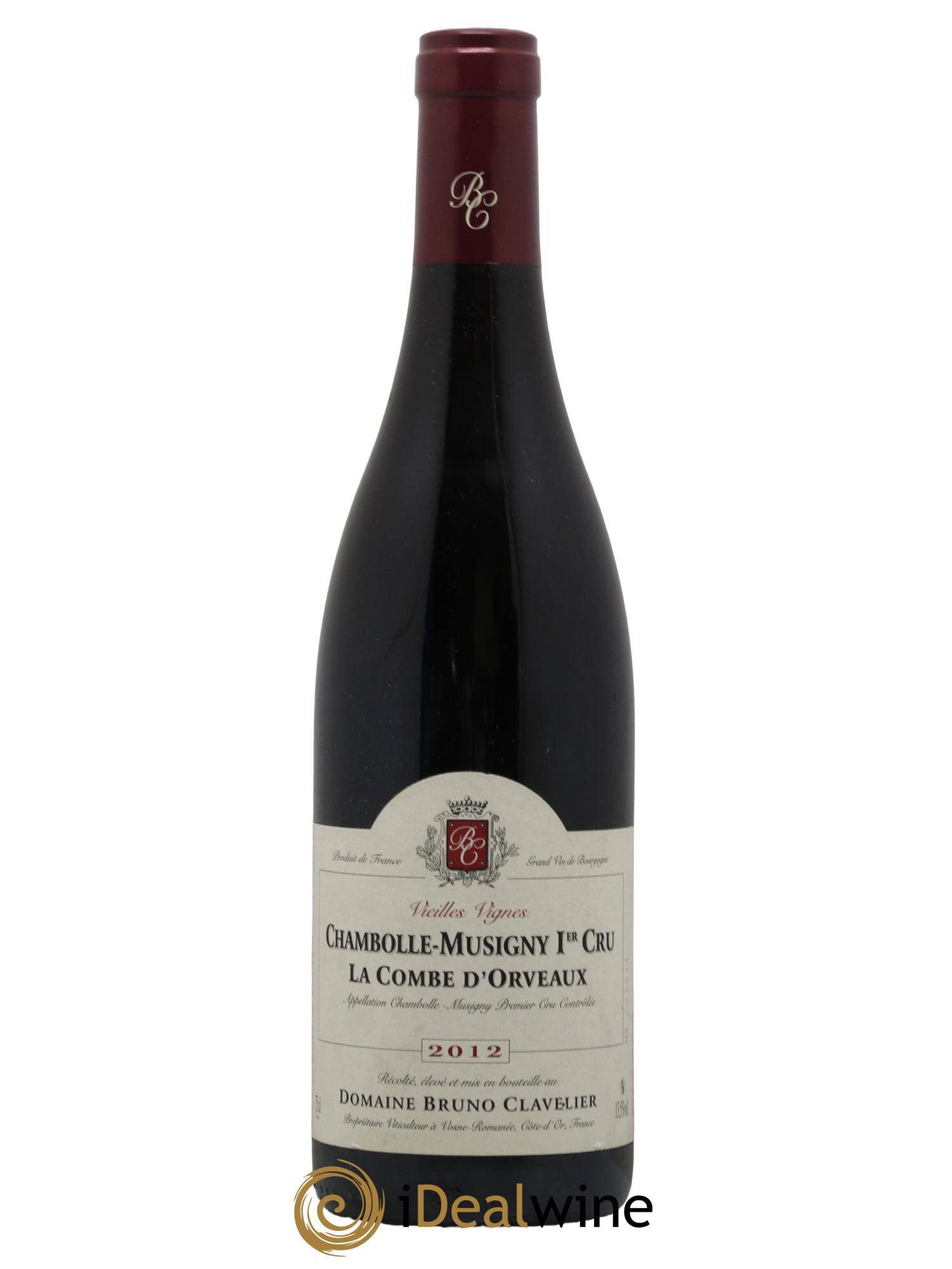 Chambolle-Musigny 1er Cru La Combe d'Orveaux Vieilles Vignes Bruno Clavelier 2012 - Lot de 1 bouteille - 0