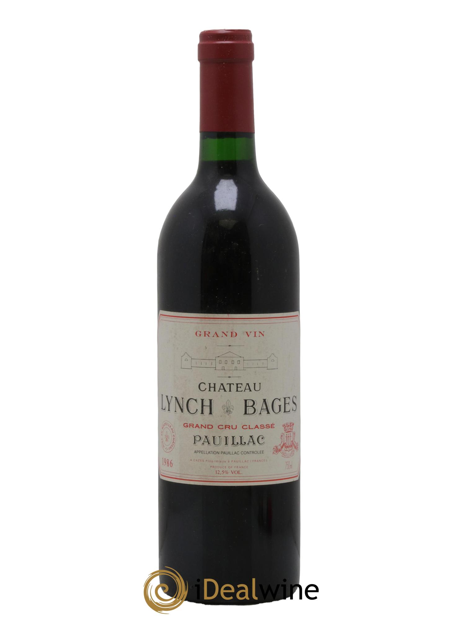 Château Lynch Bages 5ème Grand Cru Classé 1986 - Lot de 1 bouteille - 0