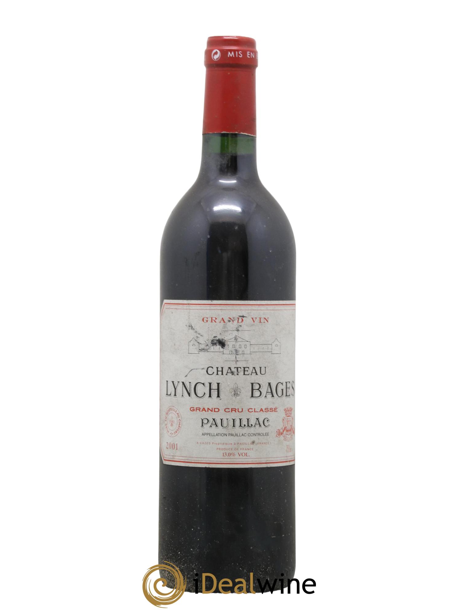 Château Lynch Bages 5ème Grand Cru Classé 2001 - Lot de 1 bouteille - 0
