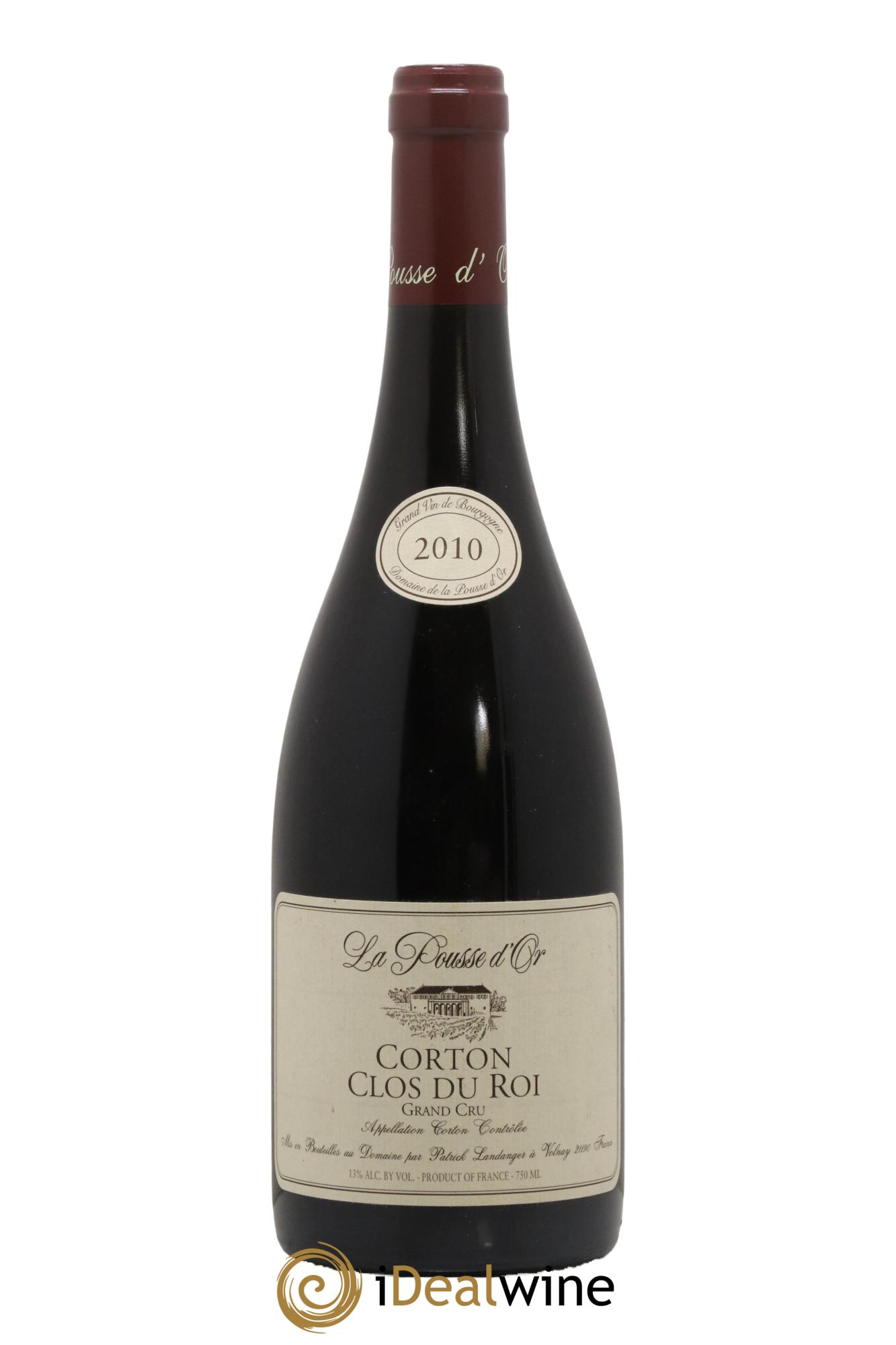Corton Grand Cru Clos du Roi La Pousse d'Or (Domaine de) 2010 - Lot de 1 bouteille - 0