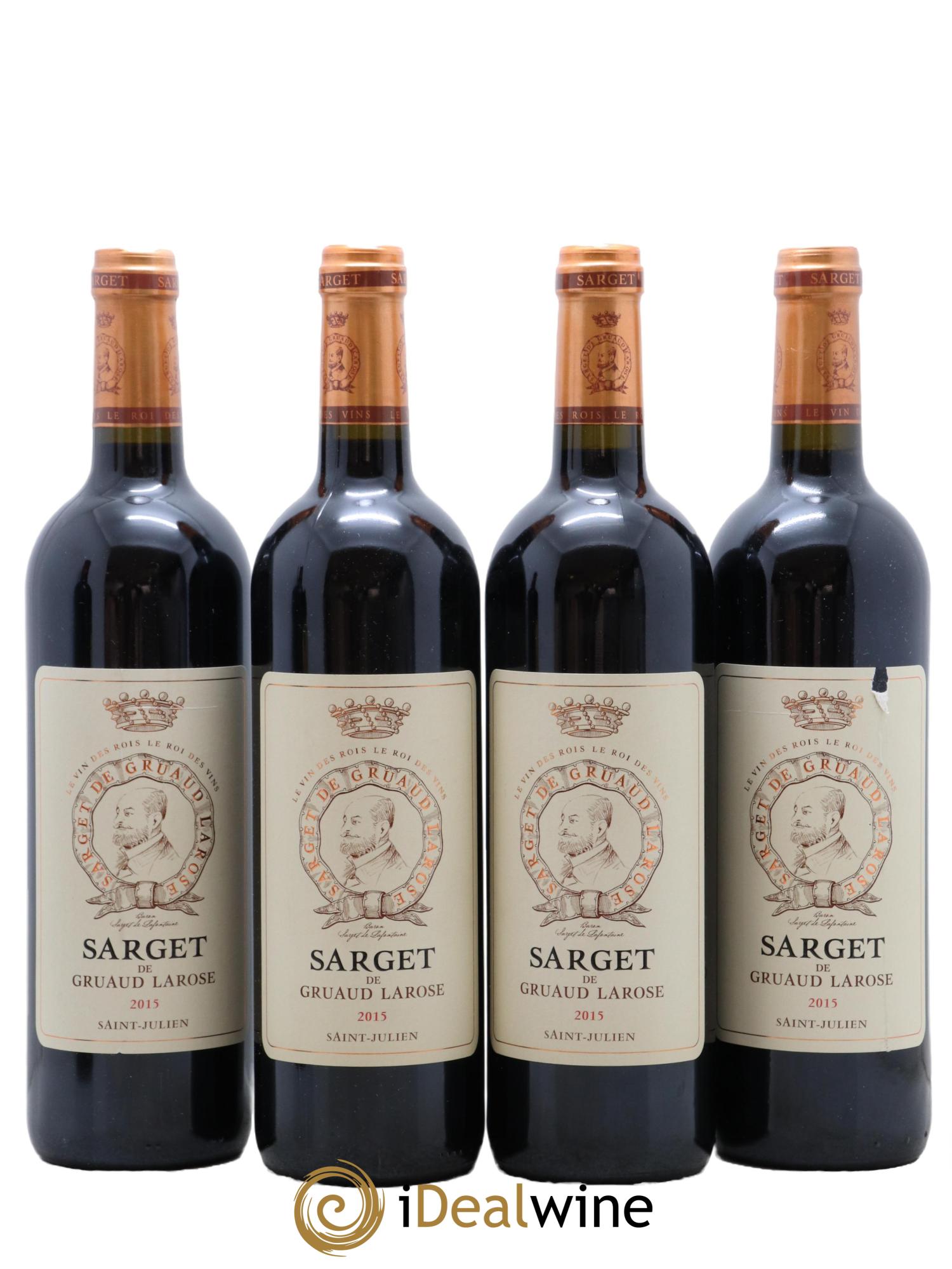 Sarget de Gruaud Larose Second Vin 2015 - Lot de 4 bouteilles - 0