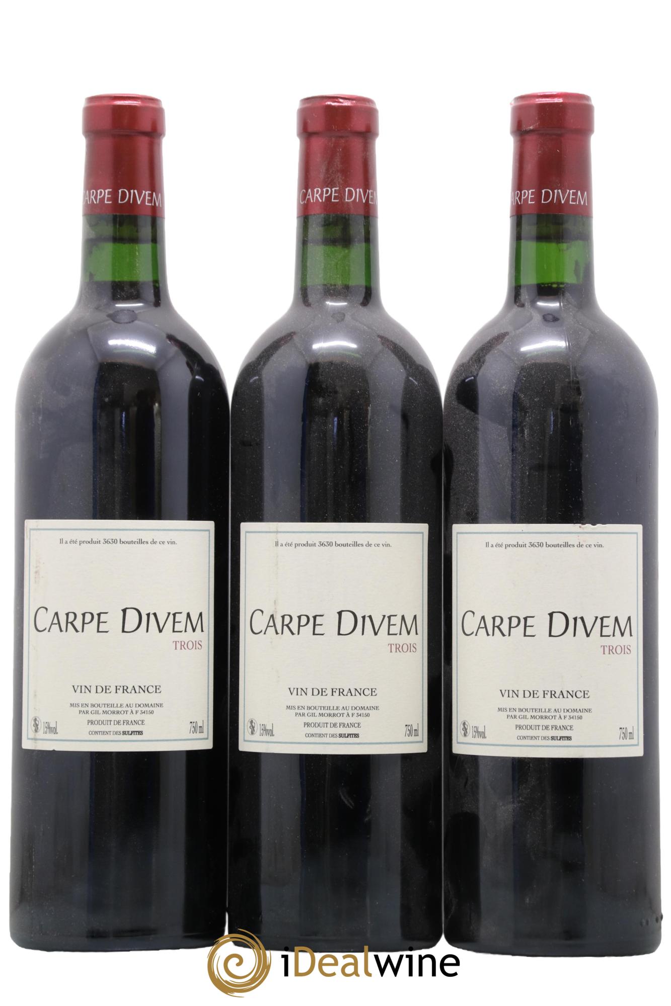 Vin de France Carpe Divem Trois Gil Morrot - Lot de 3 bouteilles - 0