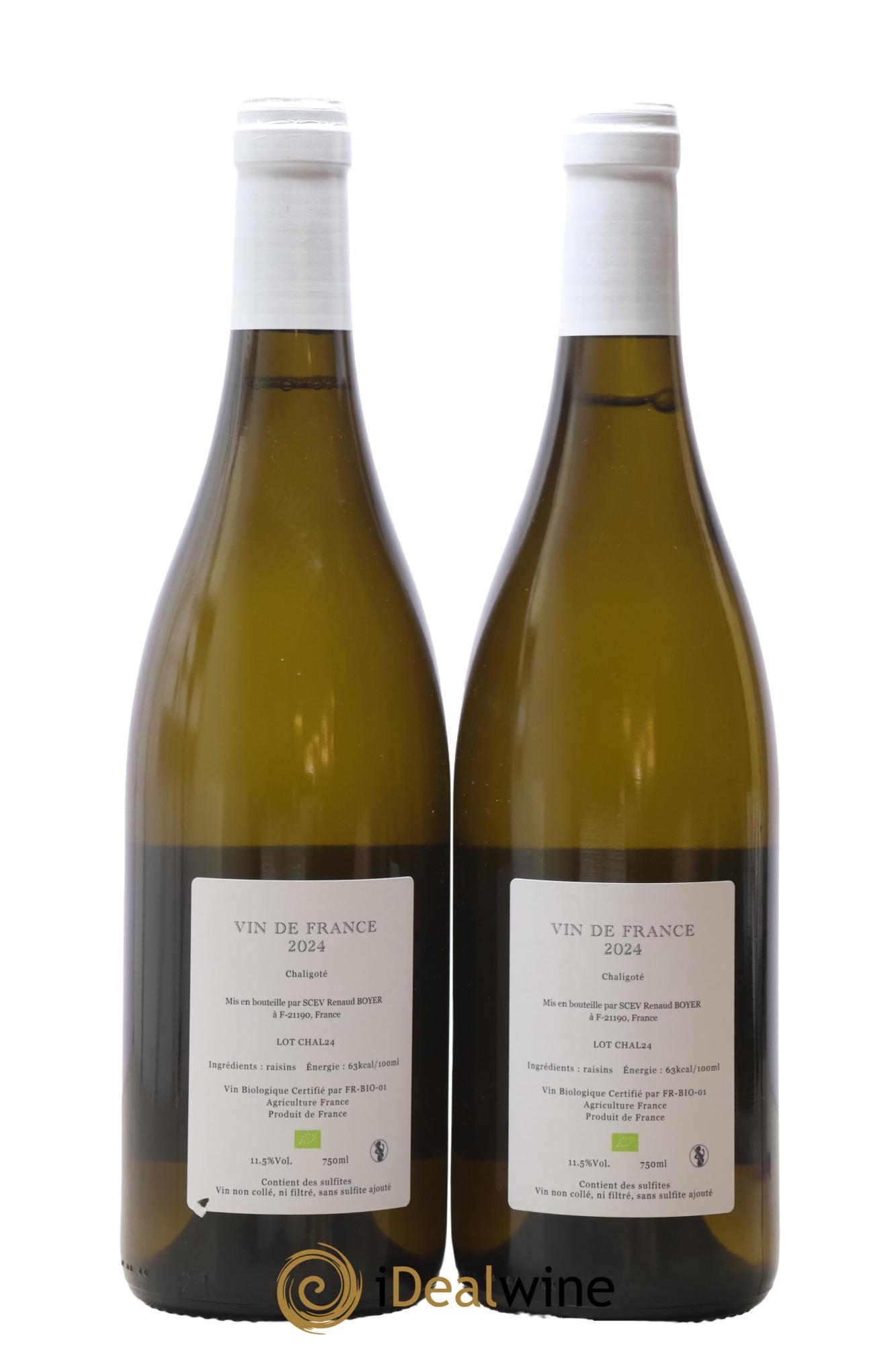 Vin de France Chaligoté Renaud Boyer 2024 - Lot de 2 bouteilles - 1