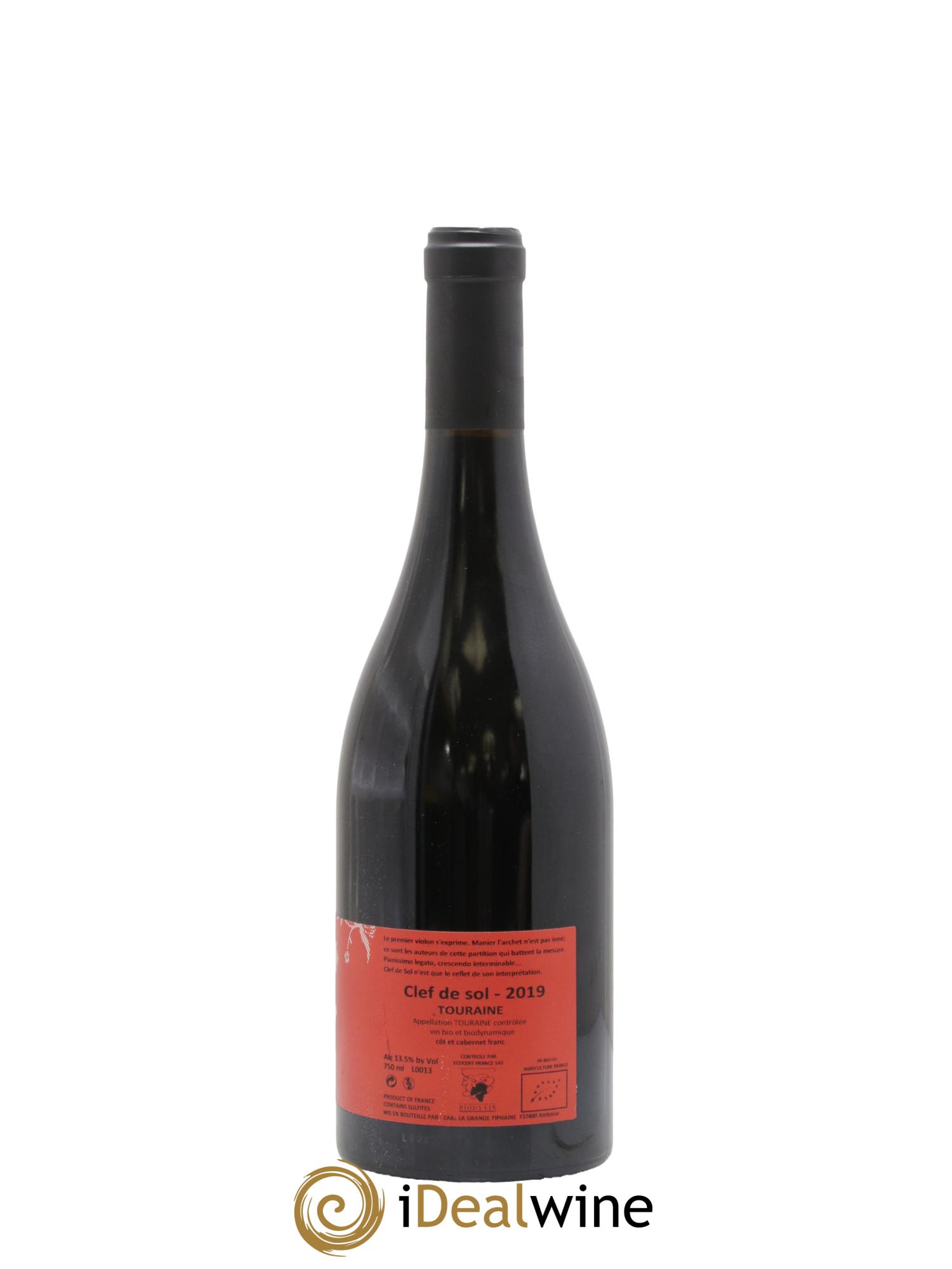 Touraine-Amboise Clef de Sol La Grange Tiphaine 2019 - Lot de 1 bouteille - 1