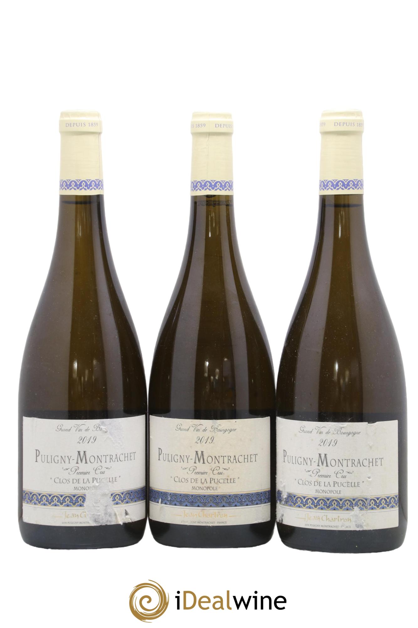 Puligny-Montrachet 1er Cru Clos de la Pucelle Jean Chartron (Domaine) 2019 - Posten von 3 Flaschen - 0