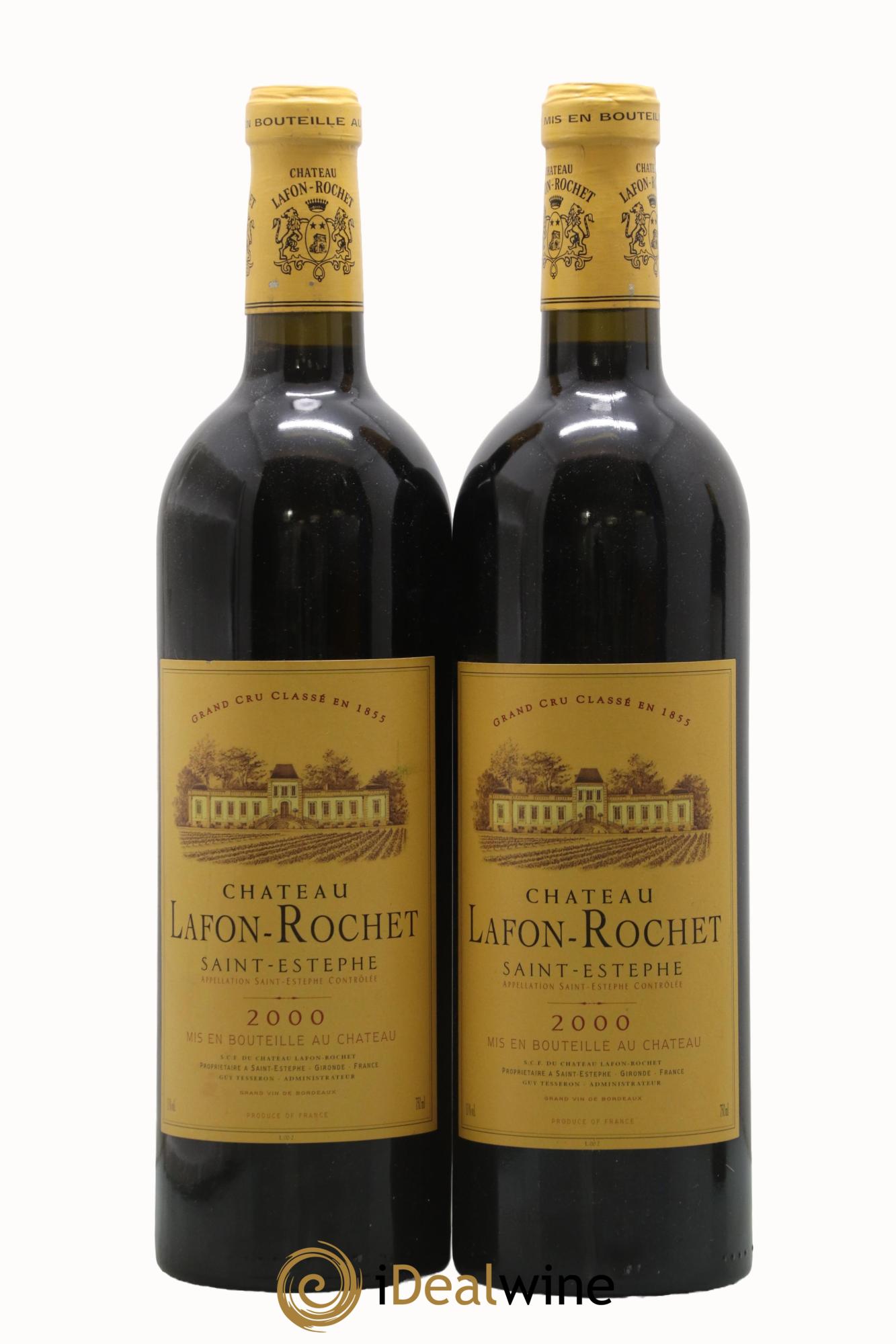 Château Lafon Rochet 4ème Grand Cru Classé 2000 - Lotto di 2 bottiglie - 0