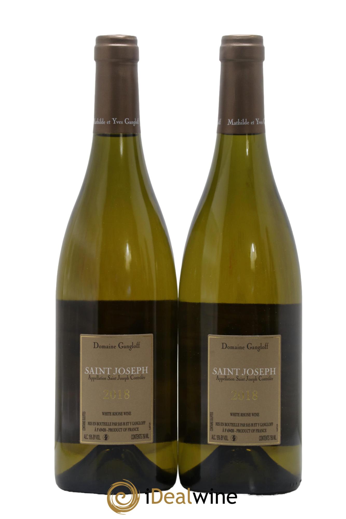 Saint-Joseph Gangloff (Domaine)  2018 - Lot of 2 bottles - 1