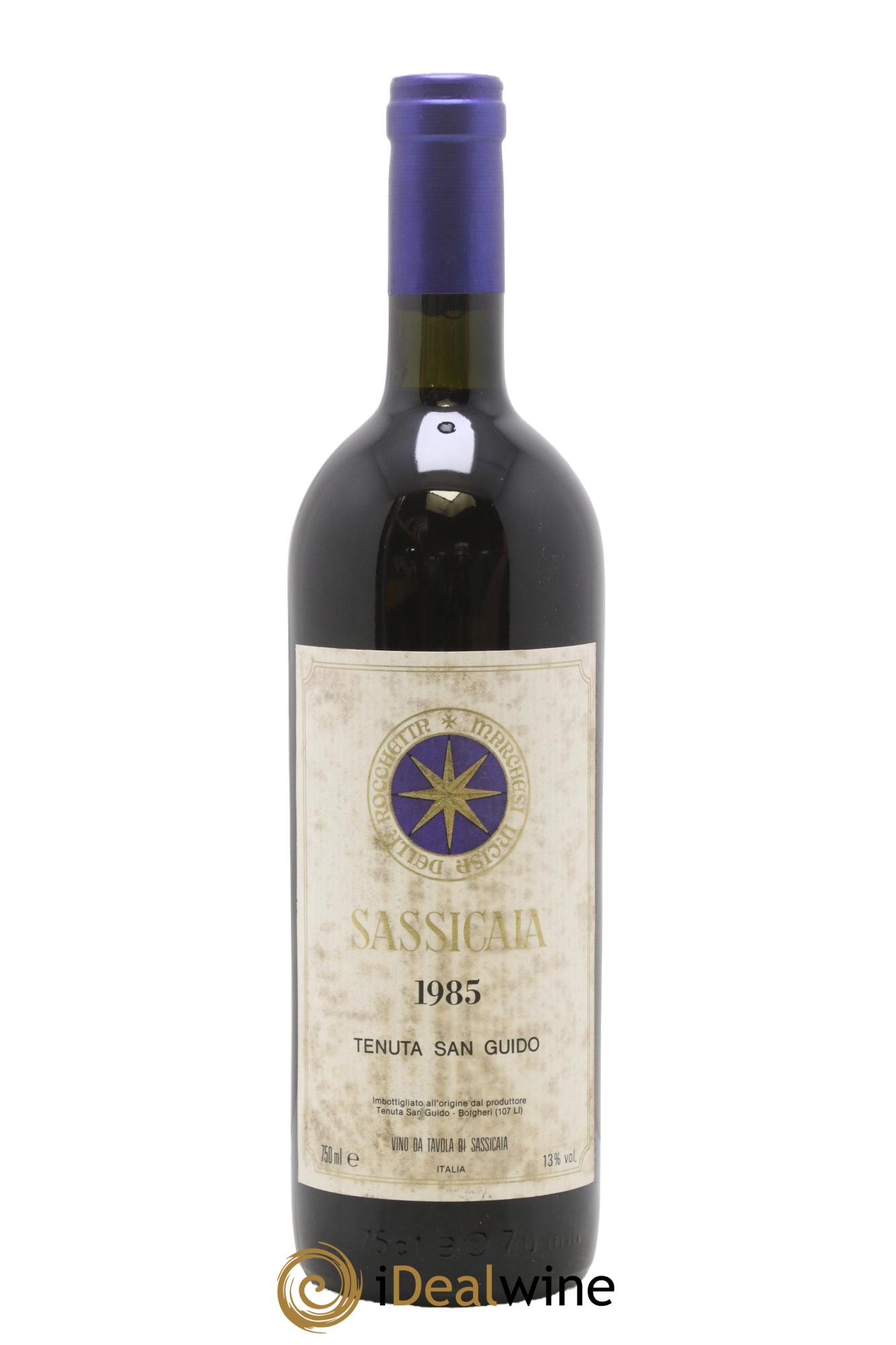 Bolgheri DOC Sassicaia Tenuta San Guido 1985 - Lot de 1 bouteille - 0