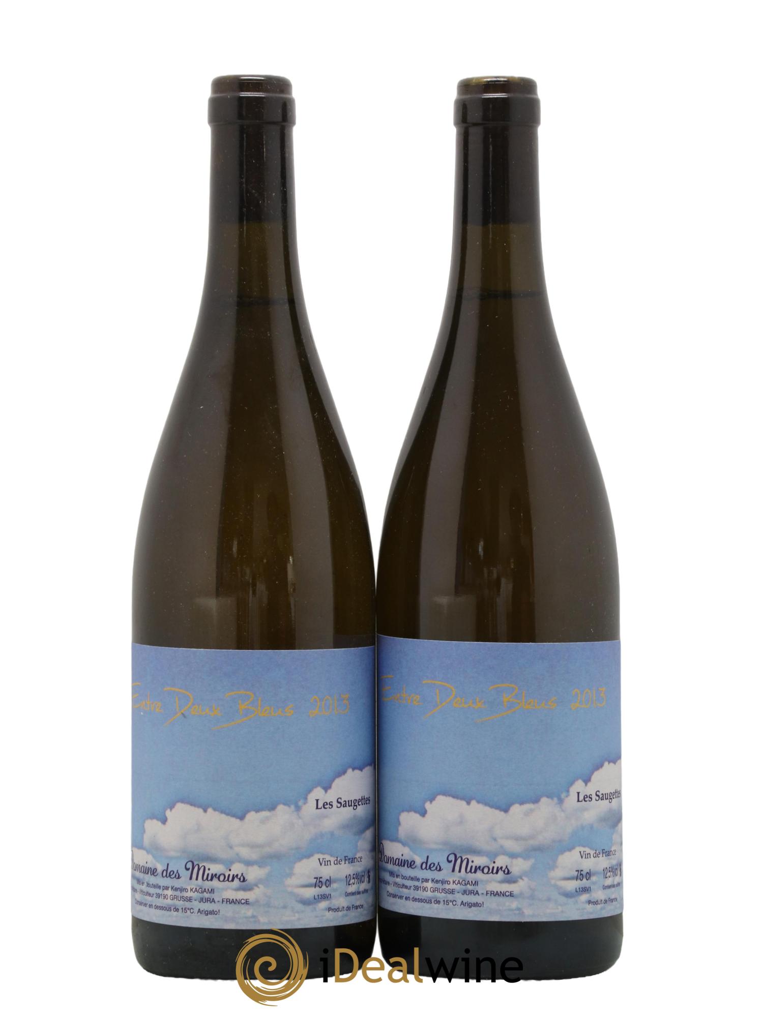 Vin de France Entre Deux Bleus Les saugettes Kenjiro Kagami - Domaine des Miroirs 2013 - Lot de 2 bouteilles - 0