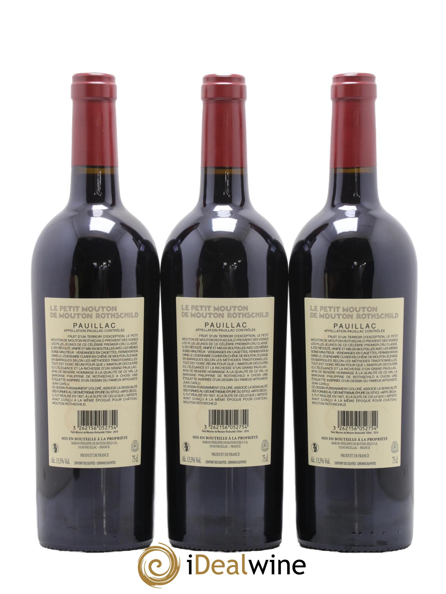 Petit Mouton Second Vin 2019 - Lot de 6 bouteilles - 4