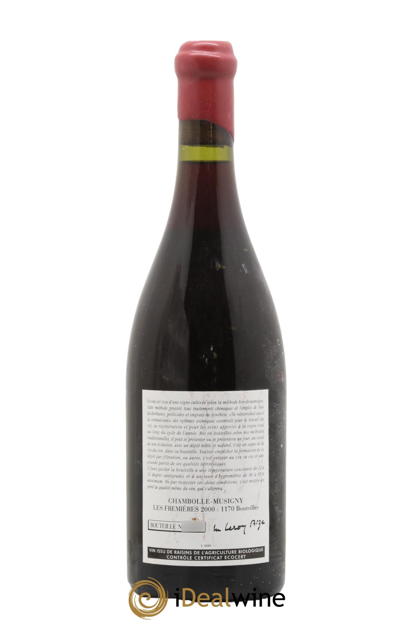 Chambolle-Musigny Les Fremières Leroy (Domaine) 2000 - Posten von 1 Flasche - 1