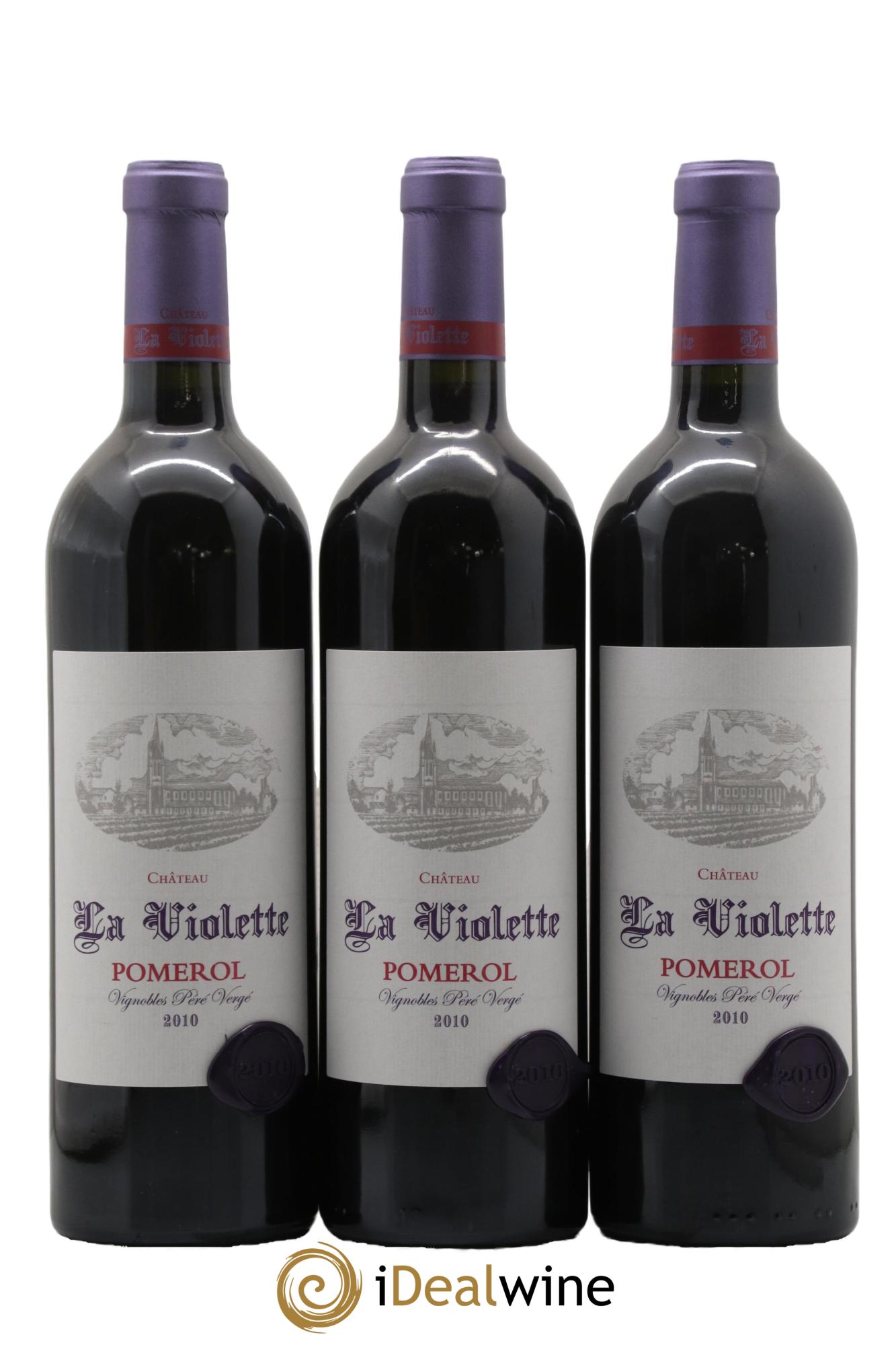 Château la Violette 2010 - Lot of 3 bottles - 0