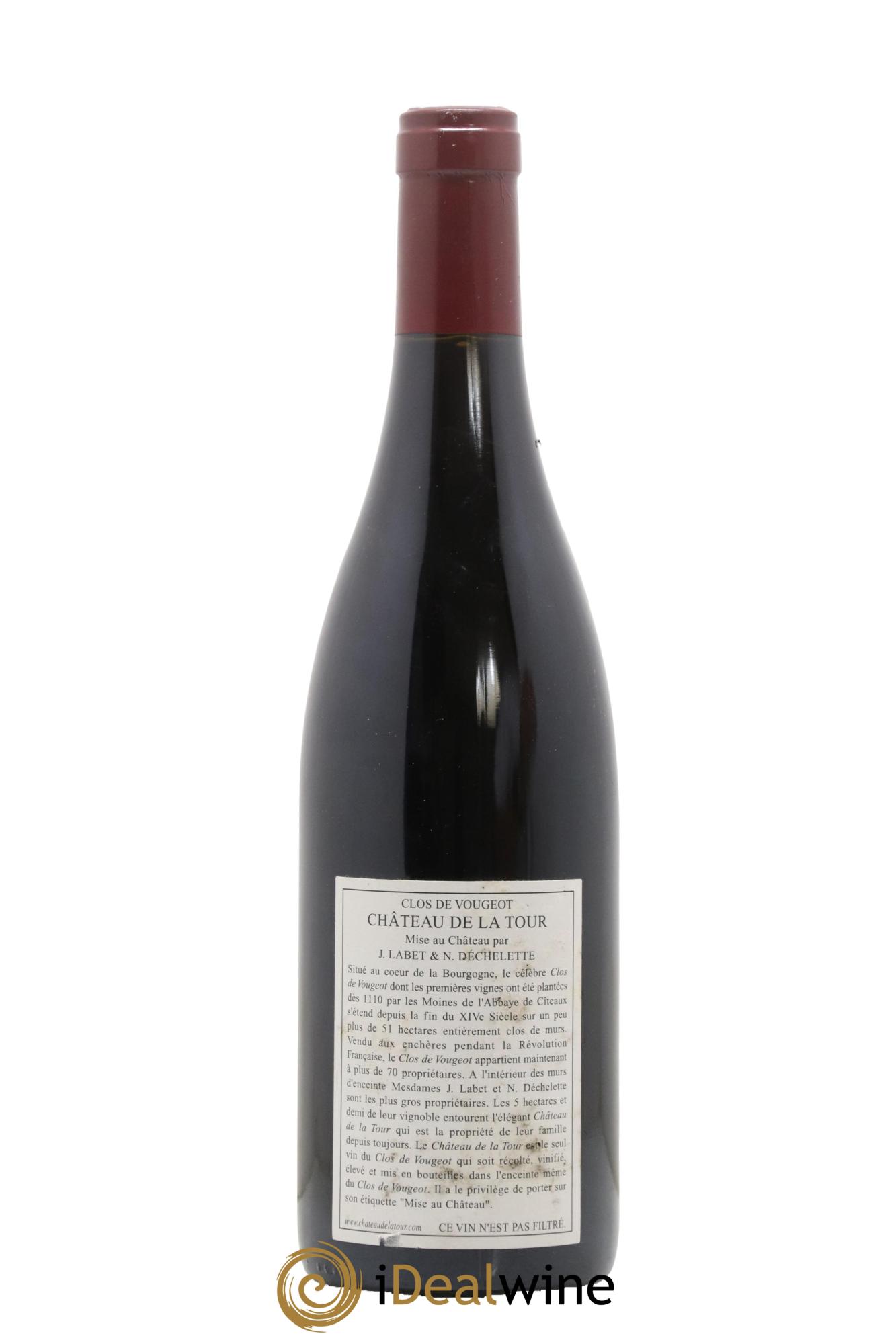 Clos de Vougeot Grand Cru Vieilles Vignes Château de La Tour 2005 - Lot de 1 bouteille - 1