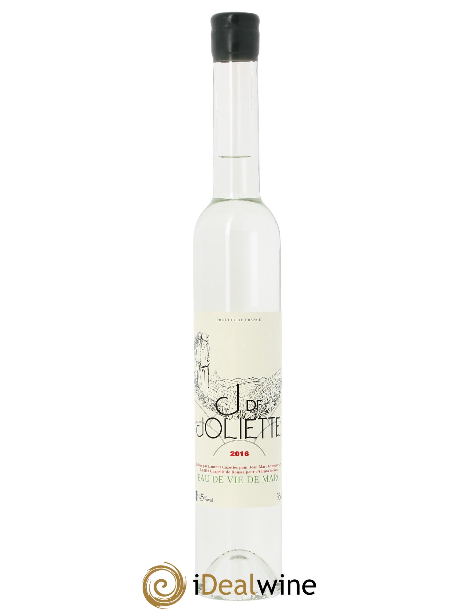 Eau de vie de marc Clos Joliette Distillerie Cazottes 2016 - Lotto di 1 bottiglia - 0
