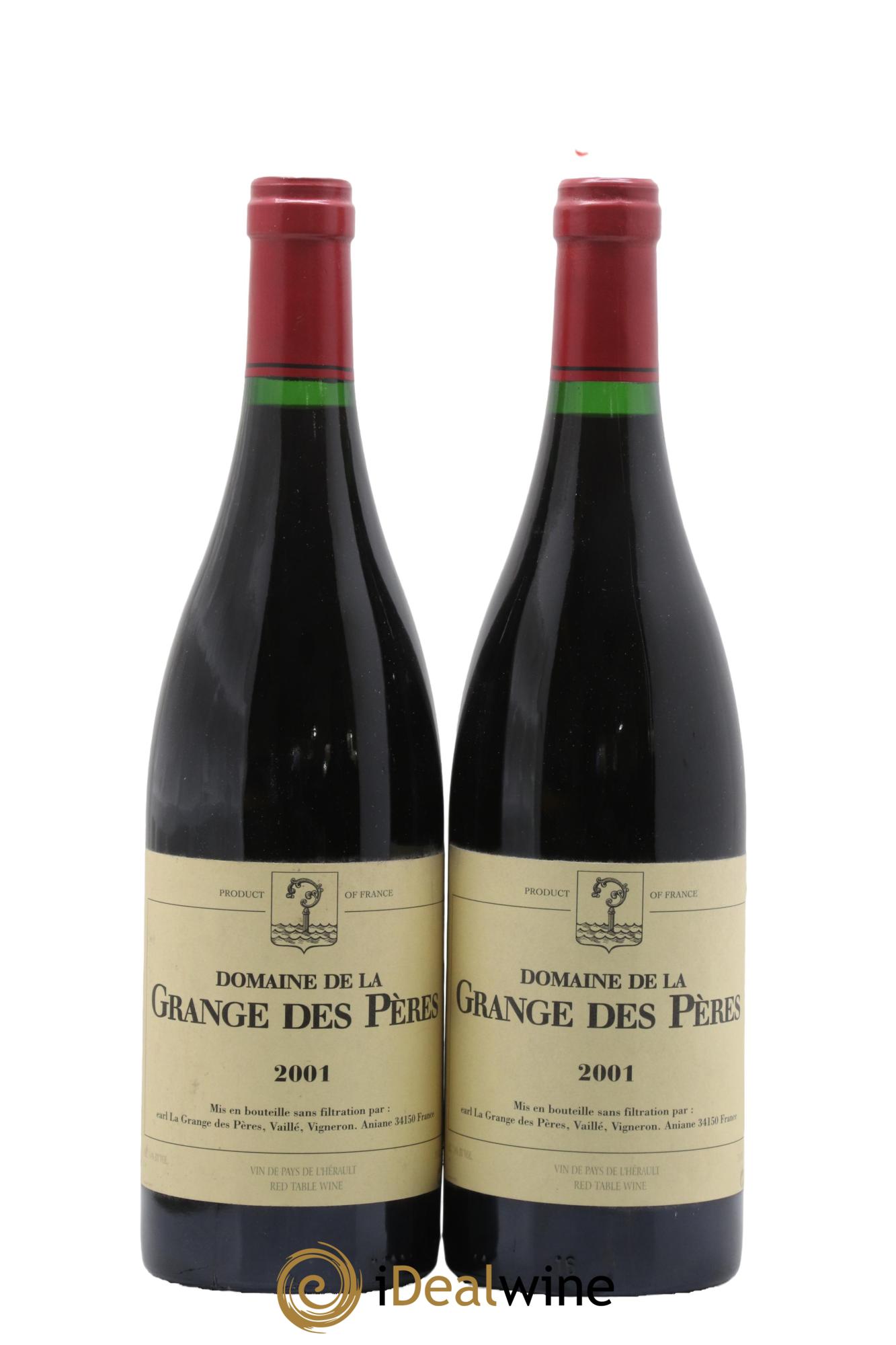 Coteaux du Languedoc Grange Des Pères 2001 - Posten von 2 Flaschen - 0