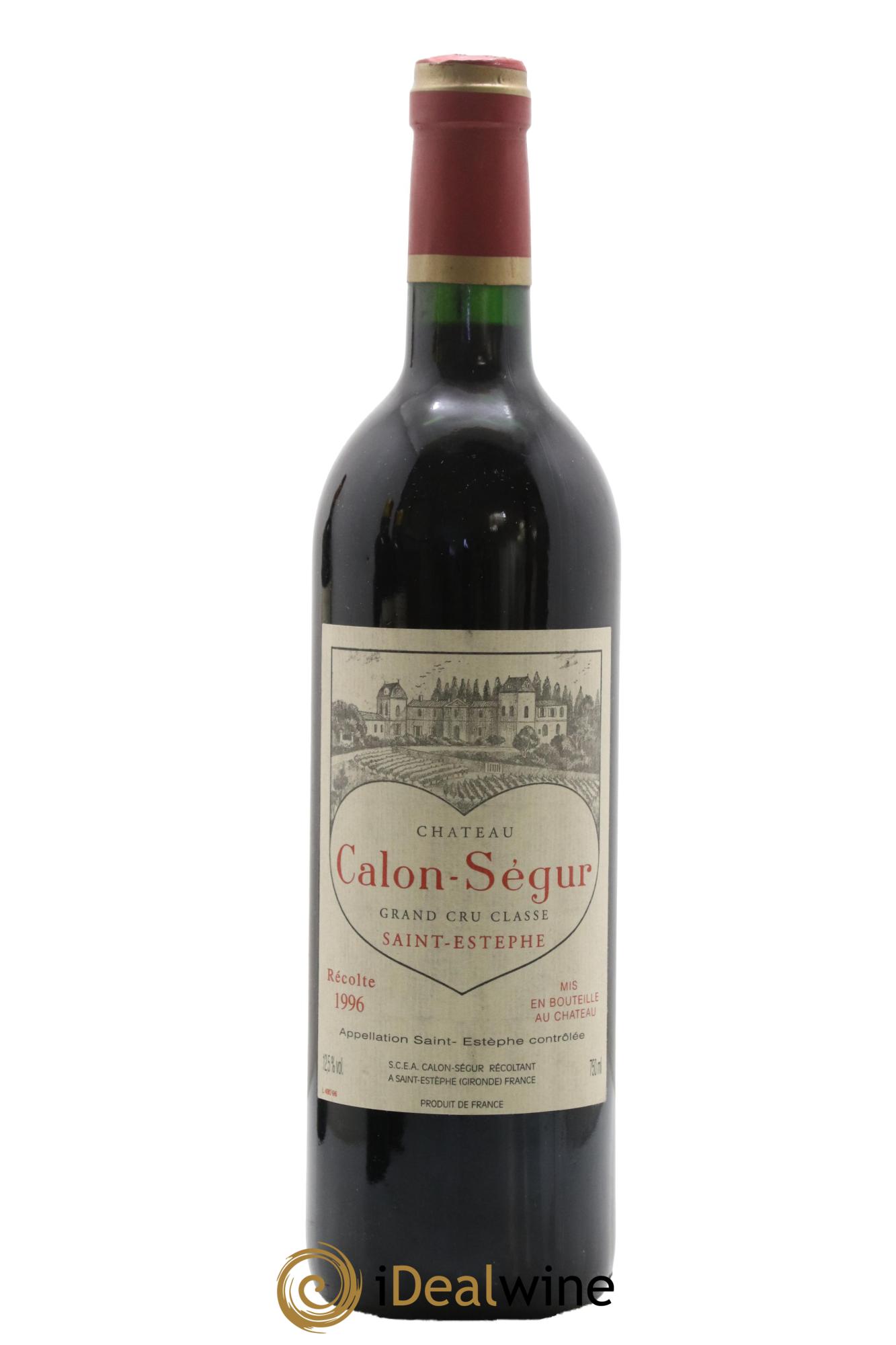 Château Calon Ségur 3ème Grand Cru Classé 1996 - Lot of 1 bottle - 0