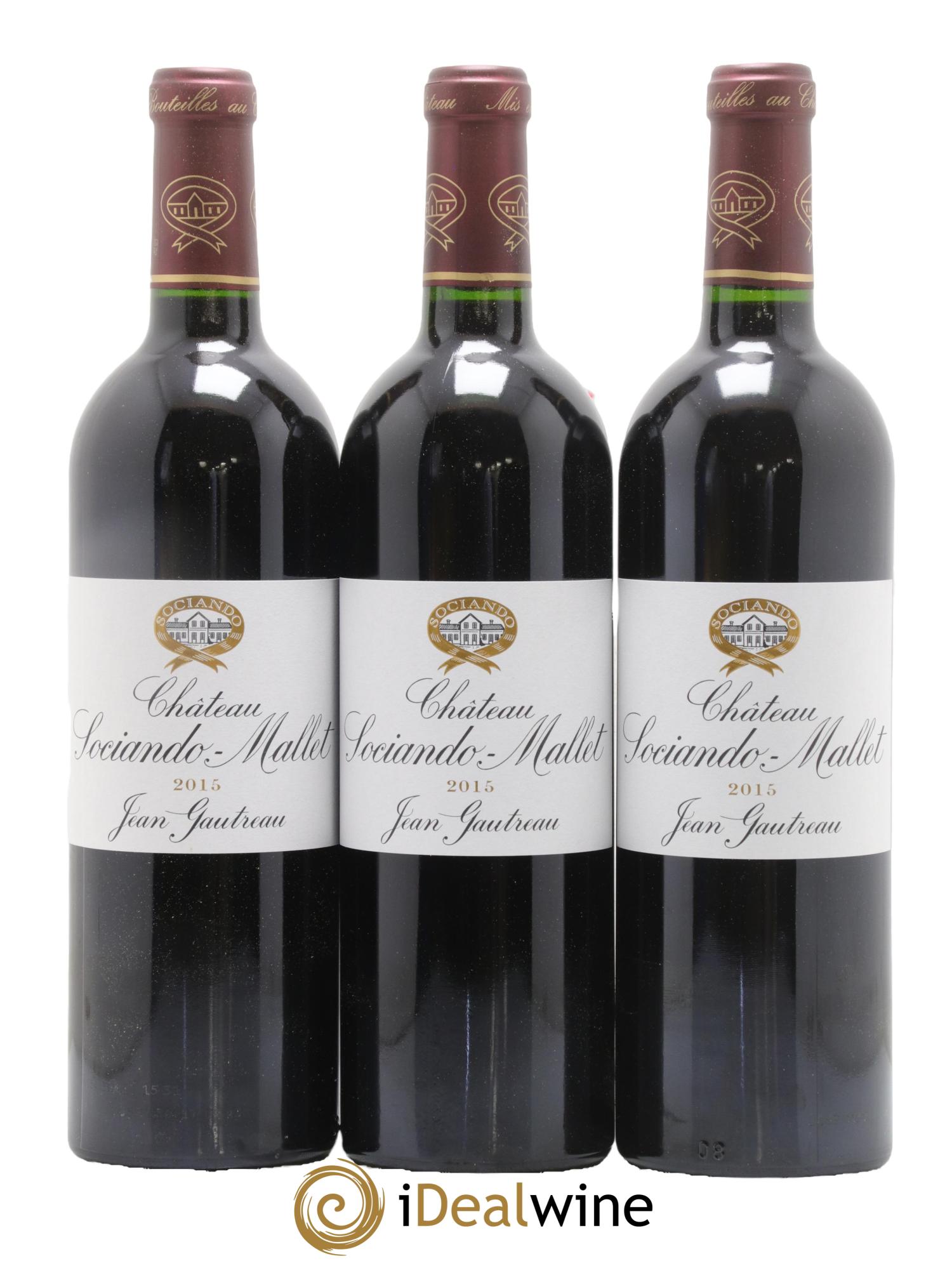 Château Sociando Mallet 2015 - Lotto di 6 bottiglie - 2
