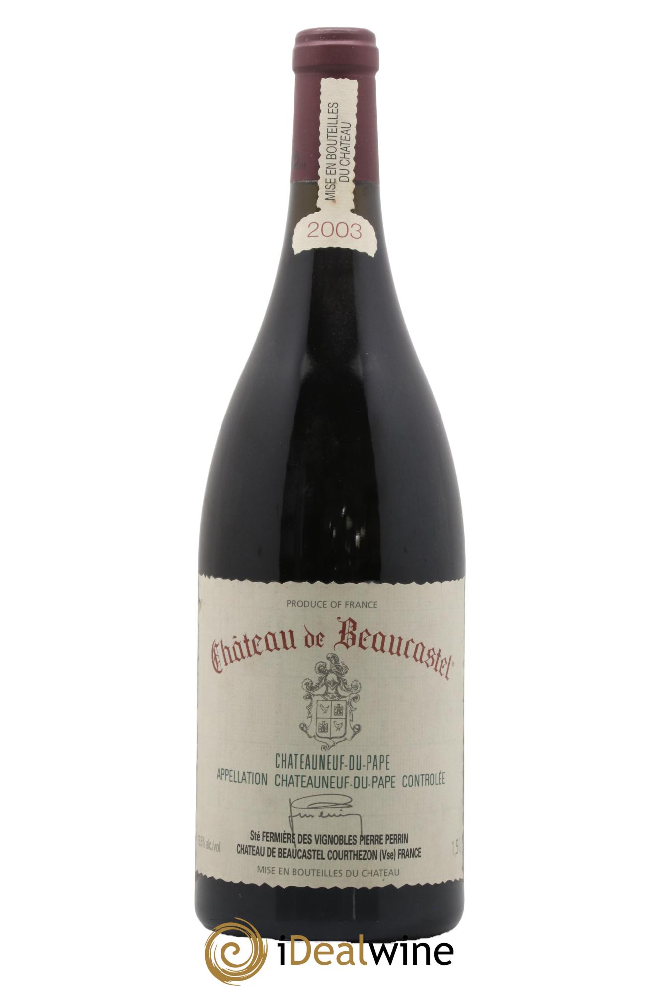 Châteauneuf-du-Pape Château de Beaucastel Famille Perrin 2003 - Lot of 1 magnum - 0