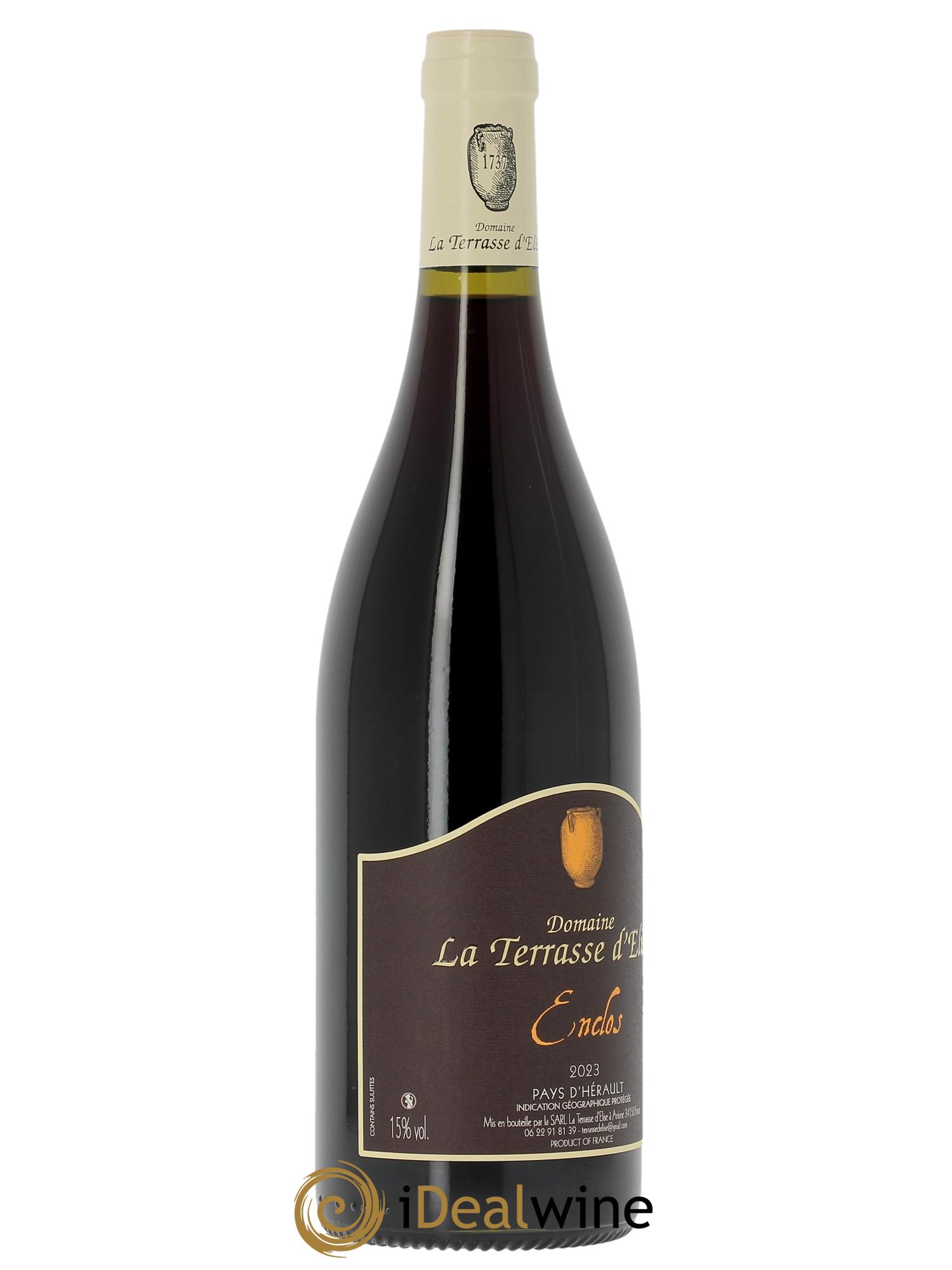 IGP Pays d'Hérault L'Enclos Terrasse d'Elise (Domaine de la)  2023 - Posten von 1 Flasche - 2