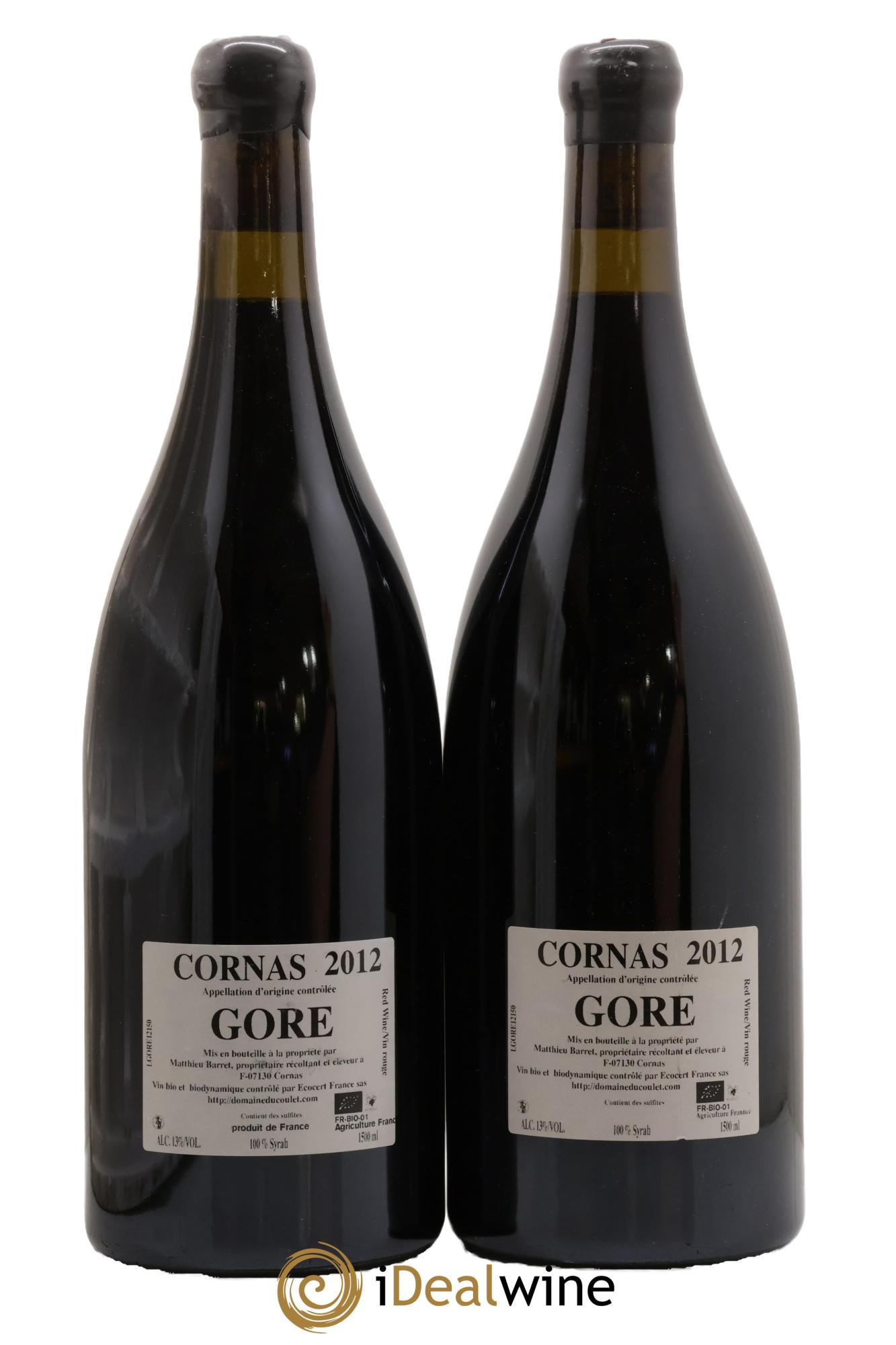 Cornas Gore Coulet (Domaine du) - Matthieu Barret 2012 - Posten von 2 Magnum - 1