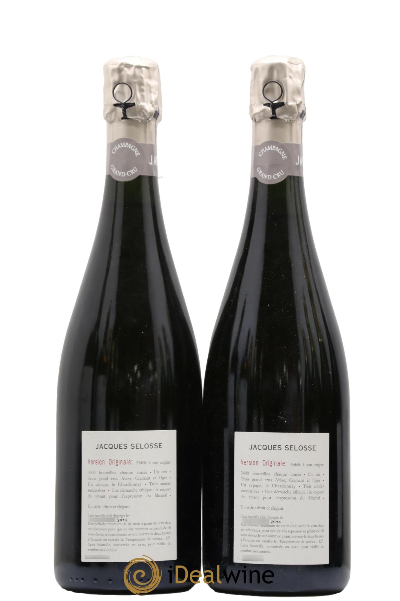 Version Originale Jacques Selosse - Lot de 2 bouteilles - 1